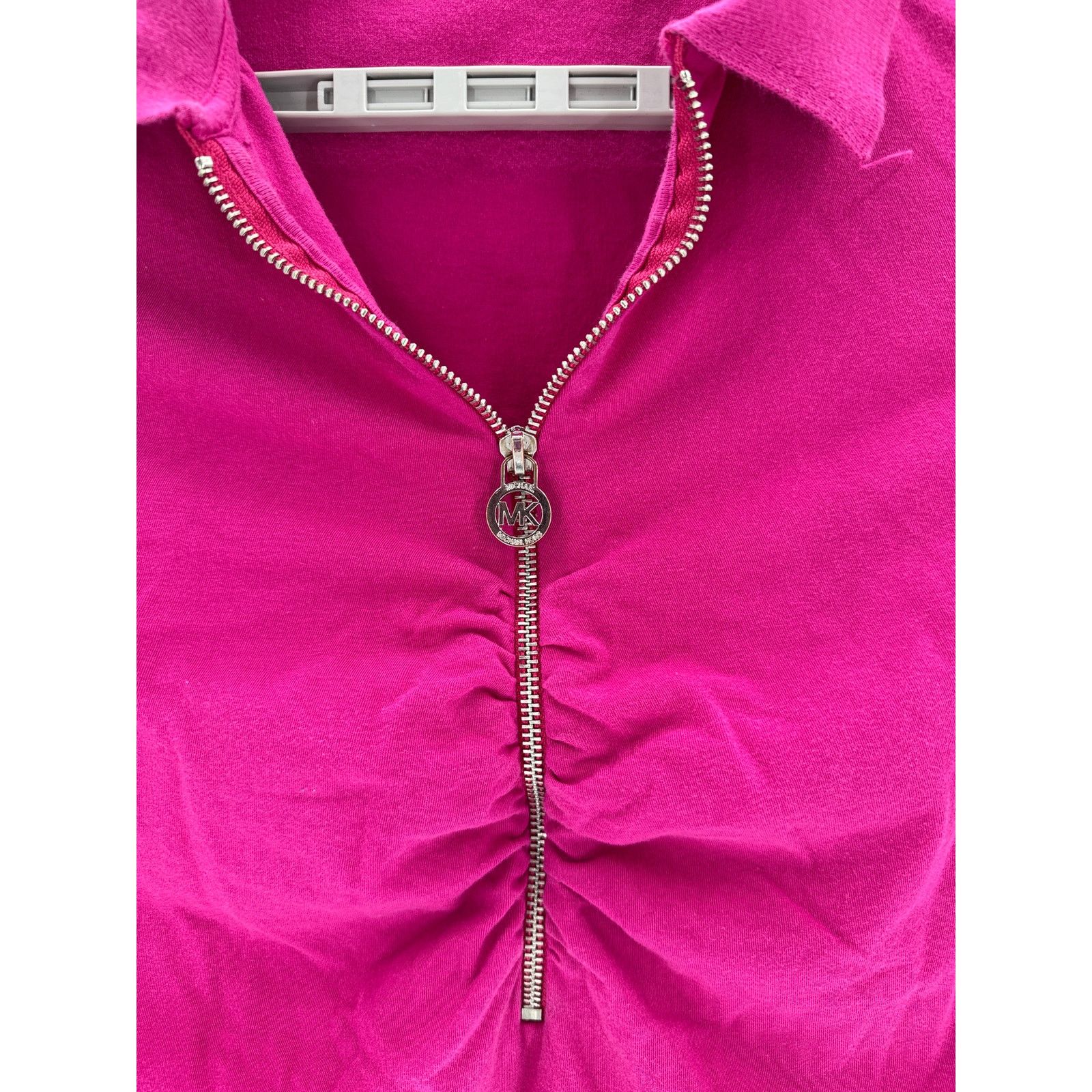 Michael Kors Michael Kors halfzip polo size 3X ruched bust silver zipper Size 3XL / US 20-22 - 6 Thumbnail