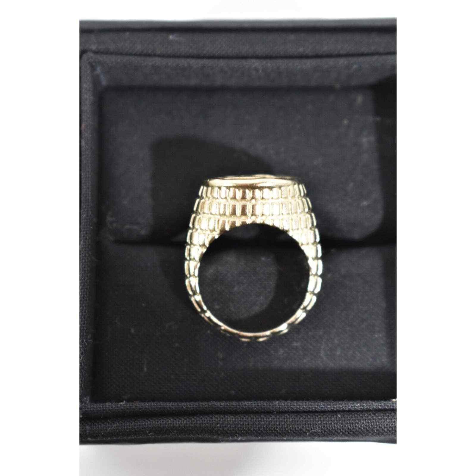 Chanel Chanel 22P Gold Circle Interlocking Fashion Finger Ring 54 7 Size ONE SIZE - 10 Thumbnail