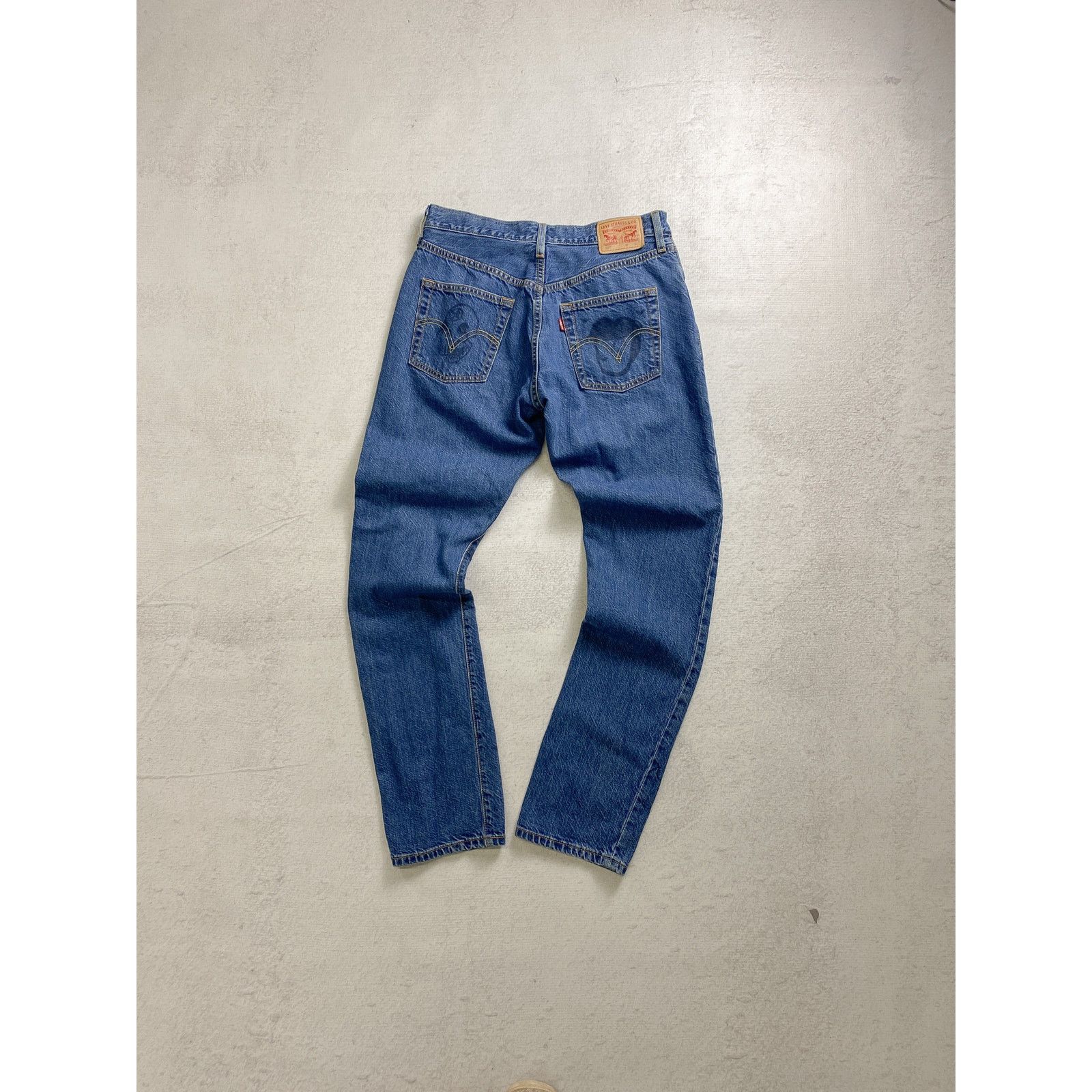 Levi's Vintage 90s Levis 501 Blue Denim Leg Jeans - Men's 30x31 Size US 30 / EU 46 - 2 Thumbnail