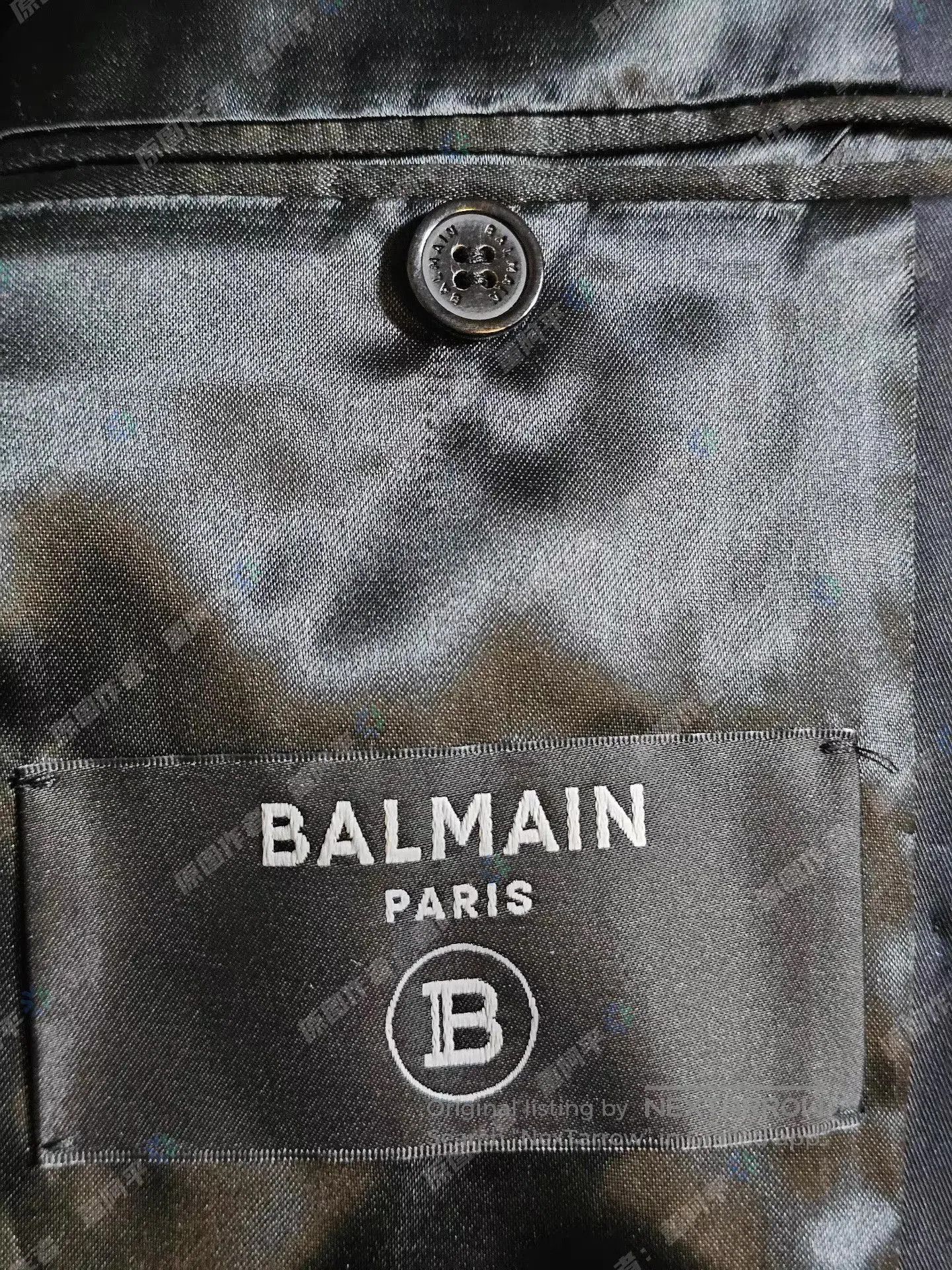 Balmain Double-Breasted Black Blazer. Size US M / EU 48-50 / 2 - 5 Thumbnail
