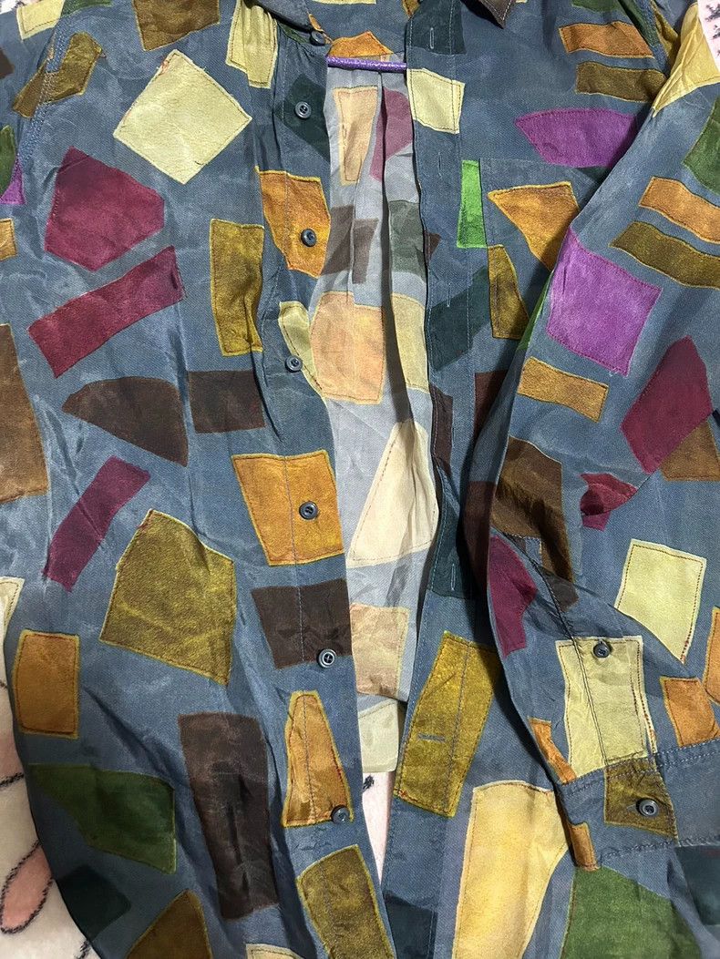 Acne Studios Acne Studios Brownish-yellow blocks and a blue coat Size US M / EU 48-50 / 2 - 6 Thumbnail