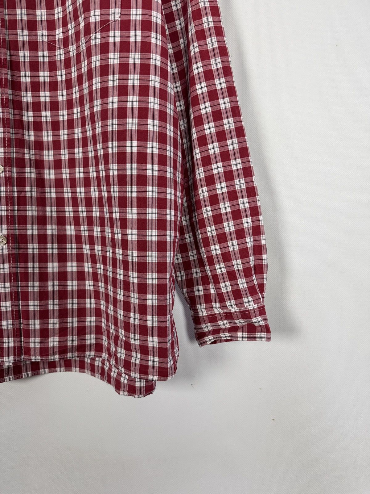 Lacoste Men’s Lacoste Long Sleeve Plaid Shirt Button Up Regular Fit Size US XL / EU 56 / 4 - 5 Thumbnail