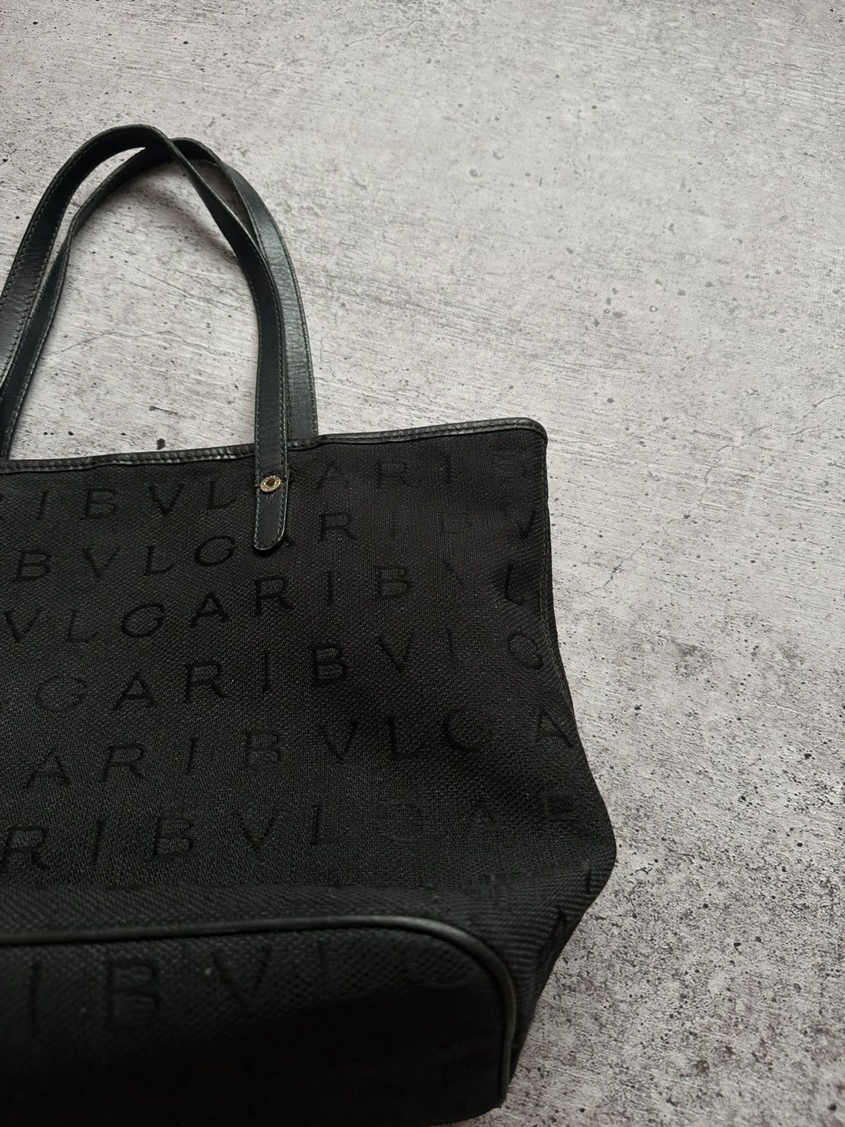 Bvlgari × Vintage Women's Bvlgari Monogram Black Handle Bag Size ONE SIZE - 22 Thumbnail