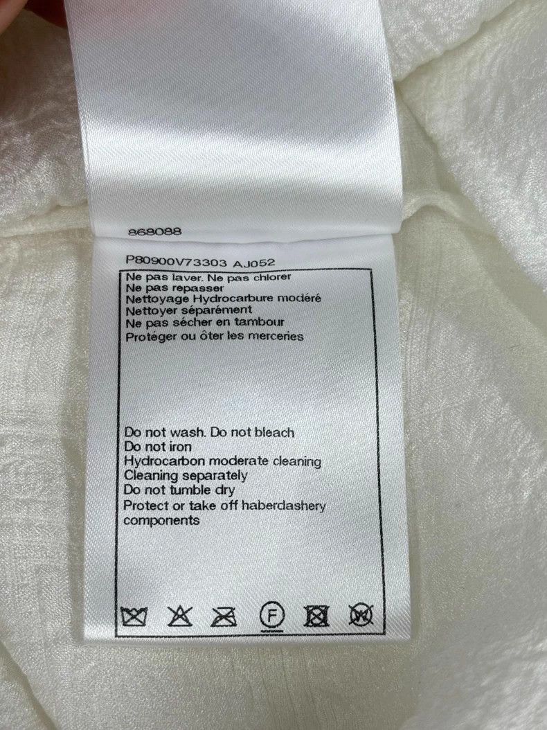 Chanel Chanel 26C early spring vacation white silk jacquard off-s Size XS / US 0-2 / IT 36-38 - 7 Thumbnail