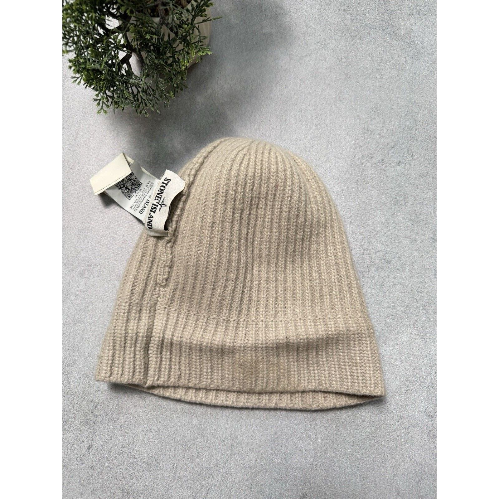 Stone Island Stone Island Patch Program Wool Hat Grey Men Size ONE SIZE - 11 Thumbnail