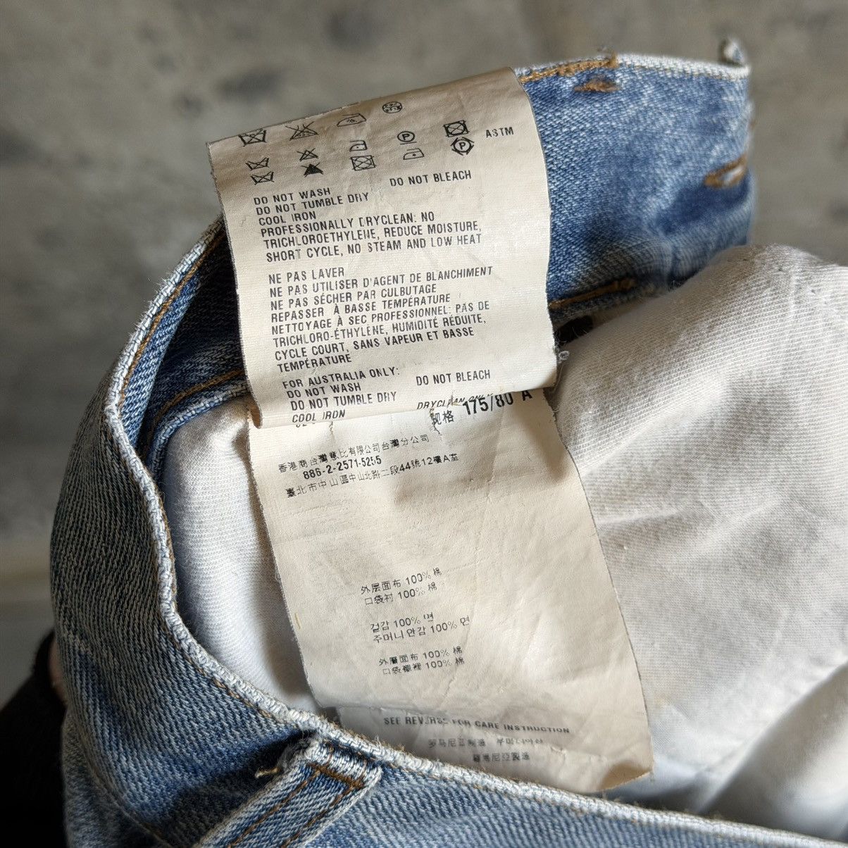 Prada 2000’s Prada Light Wash Thrashed Repair Denim Size US 32 / EU 48 - 12 Thumbnail