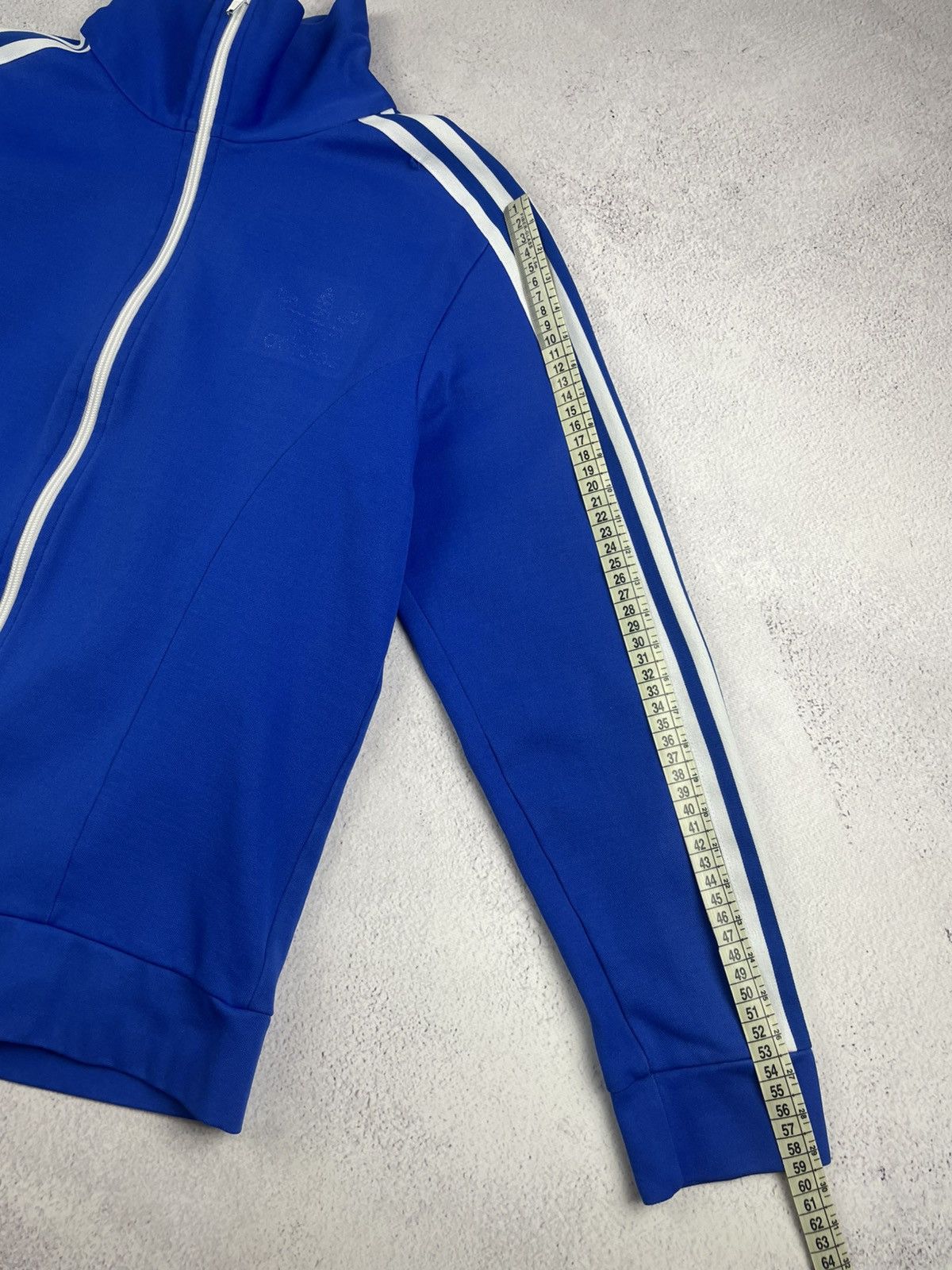 Adidas Vintage Adidas 80s 90s Made in Hong Kong Blue Track Jacket Size US M / EU 48-50 / 2 - 13 Thumbnail