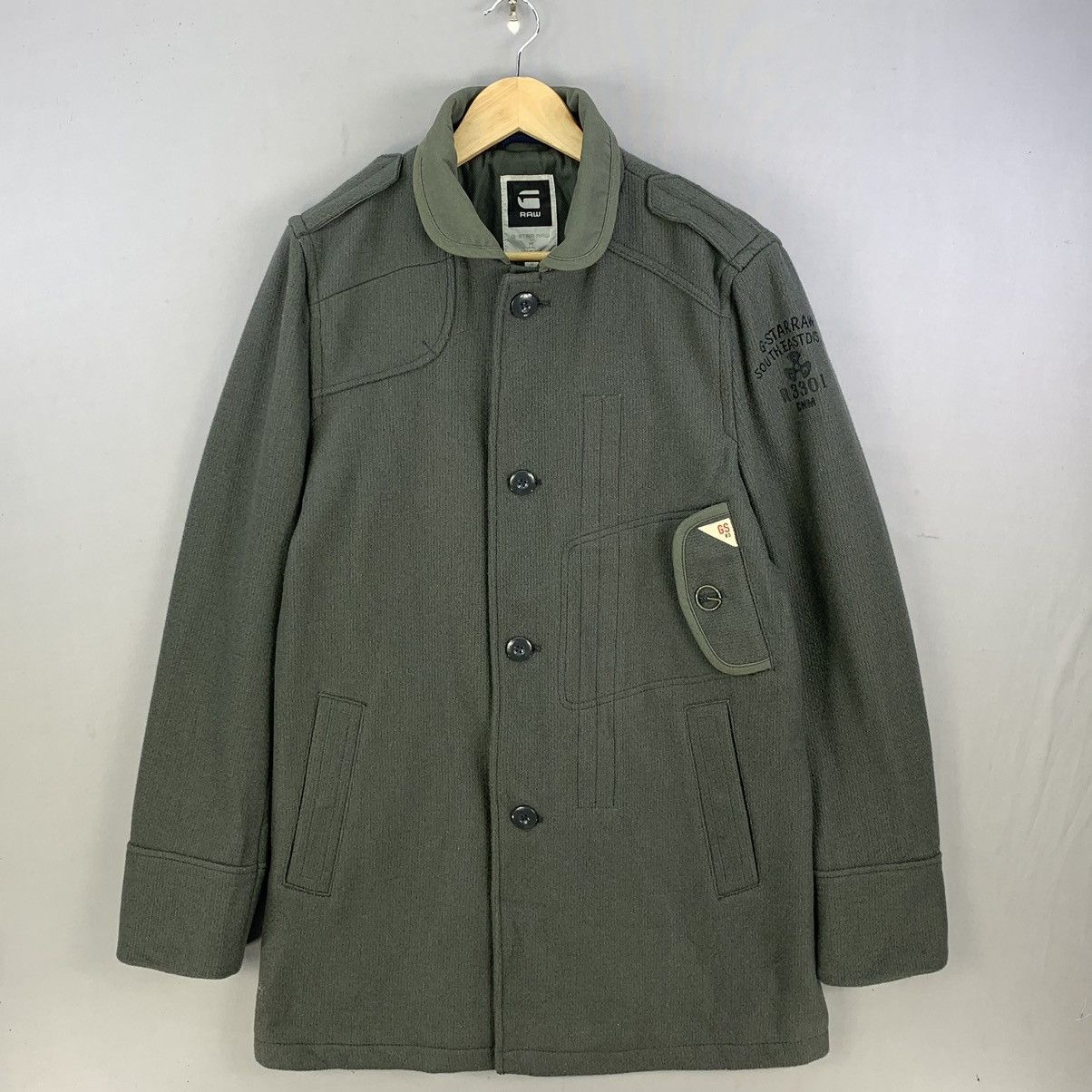 G-Star G-Star Raw Denim Wool Garber Trench Coat Jacket Size US M / EU 48-50 / 2 - 14 Thumbnail