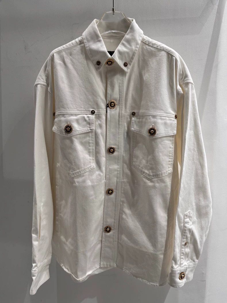 Versace Versace Classic Medusa button-down men's denim jacket Size US XXL / EU 58 / 5 - 2 Thumbnail