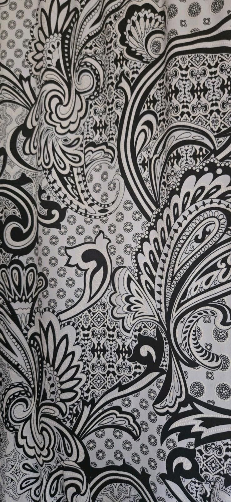 Other SJS Skirt Black & White Paisley Print midi-calf lengthWomens Size 36" / US 14 / IT 50 - 4 Thumbnail