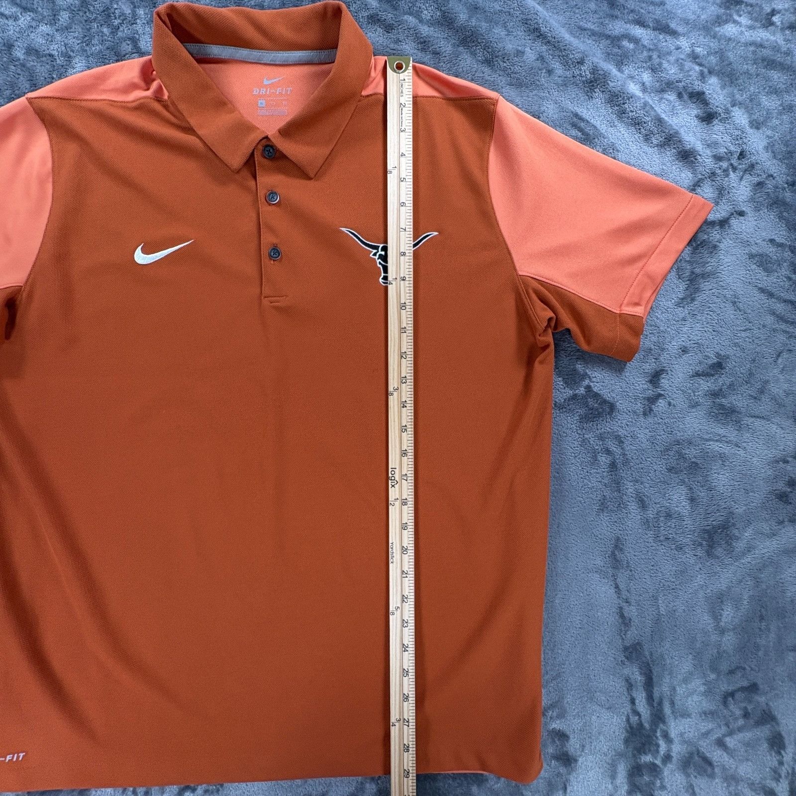 Nike Nike Dri Fit Texas Longhorns Polo Mens XL Orange NCAA Golf S Size US XL / EU 56 / 4 - 7 Thumbnail