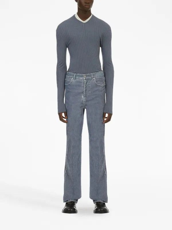 Salvatore Ferragamo Ferragamo logo-patch straight-leg jeans Size US 36 / EU 52 - 5 Thumbnail