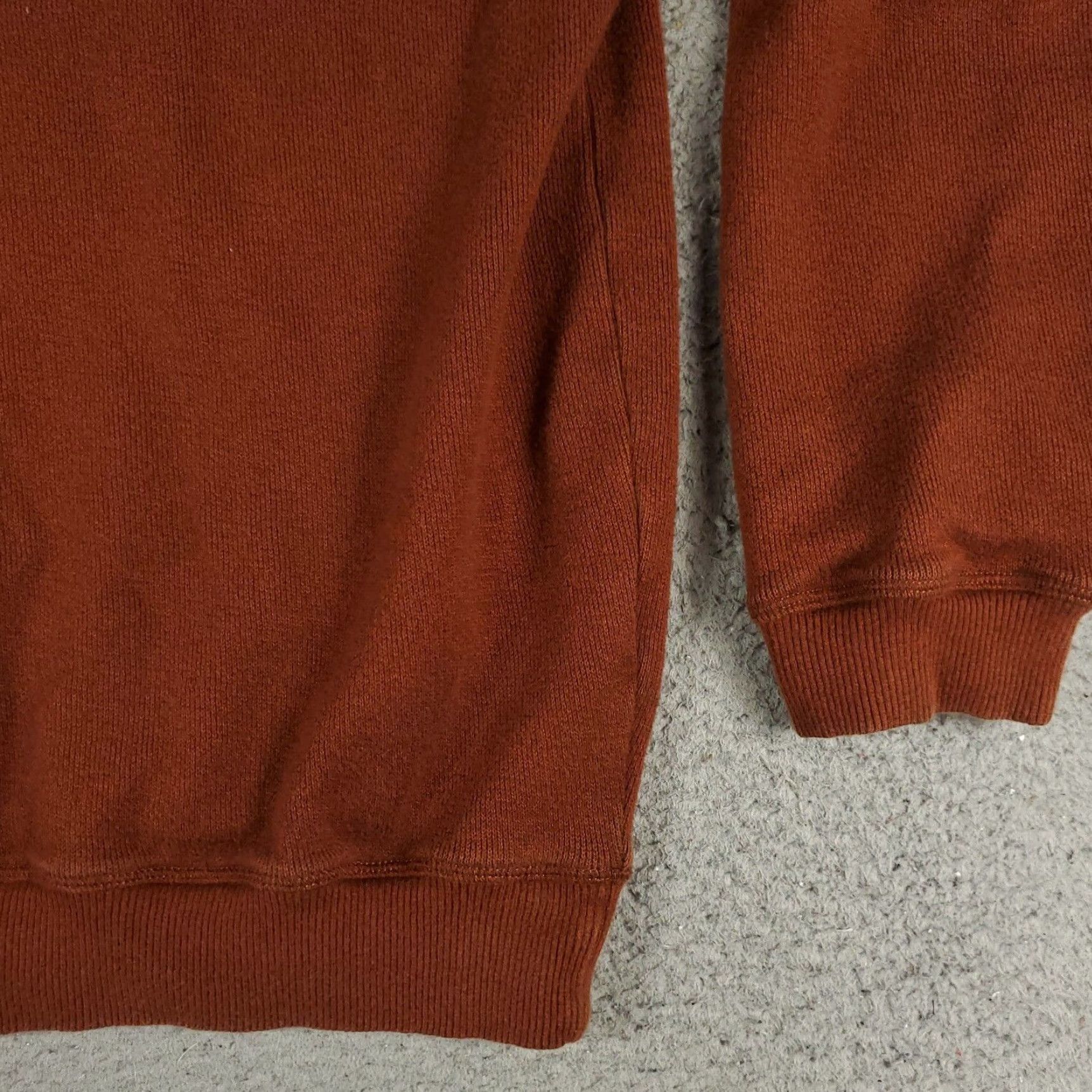 Tommy Bahama Tommy Bahama Mens Orange XL 1/4 Zip Pullover Sweater Casual Long Sleeve Size US XL / EU 56 / 4 - 4 Thumbnail