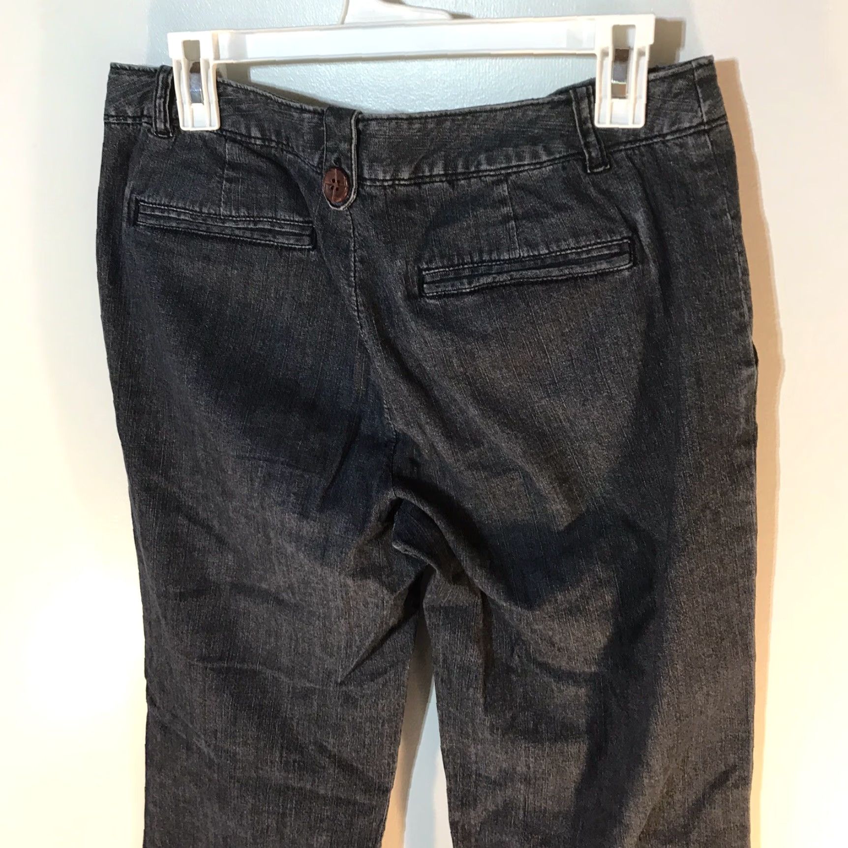 Merona Merona Wide Leg Jeans Womens Size 8 Dark Wash Blue Denim Size 30" / US 8 / IT 44 - 3 Thumbnail