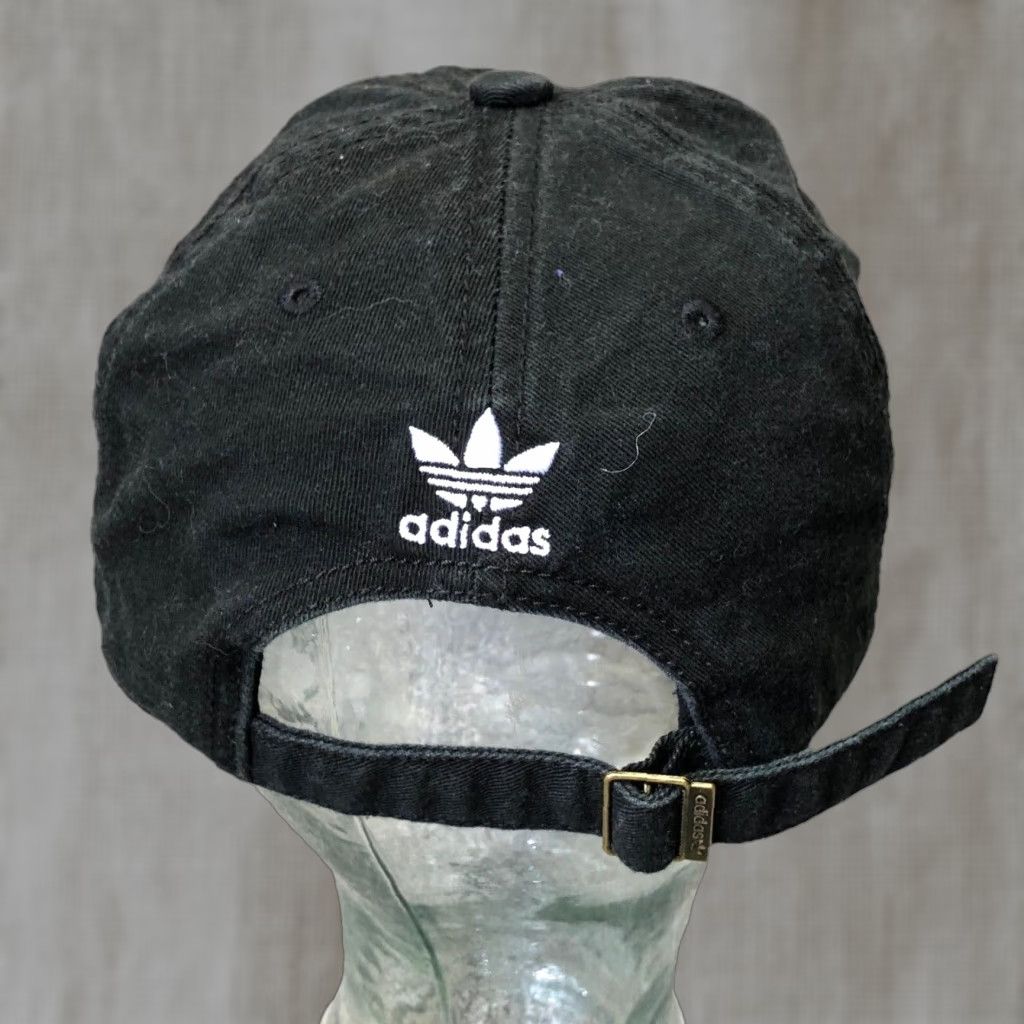 Adidas Adidas Hat Cap Baseball Dad Trefoil Logo Spell Out Black White Adjustable Men M1 Size ONE SIZE - 1 Thumbnail