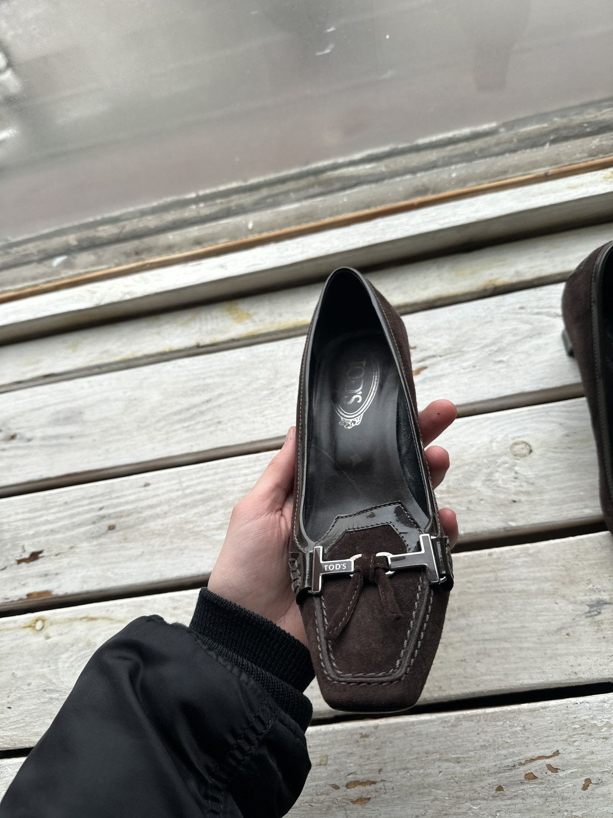 Tod's LUXURY 🚨TOD’S VNTG HEELS WOMEN BROWN TODS LUXURY RARE Size US 7 / IT 37 - 3 Thumbnail