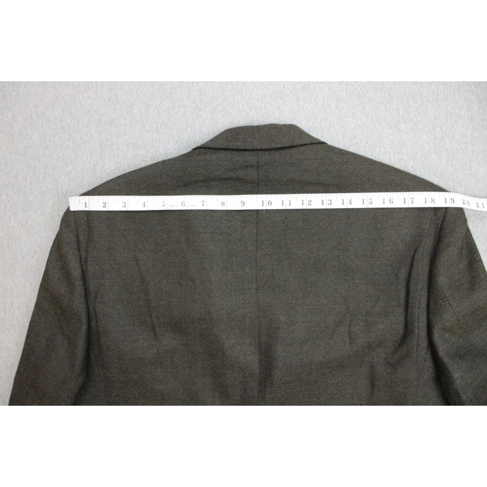 Calvin Klein Calvin Klien Blazer Mens 40R Eyesbird 100% Wool 2 Buttons Size 40R - 10 Thumbnail