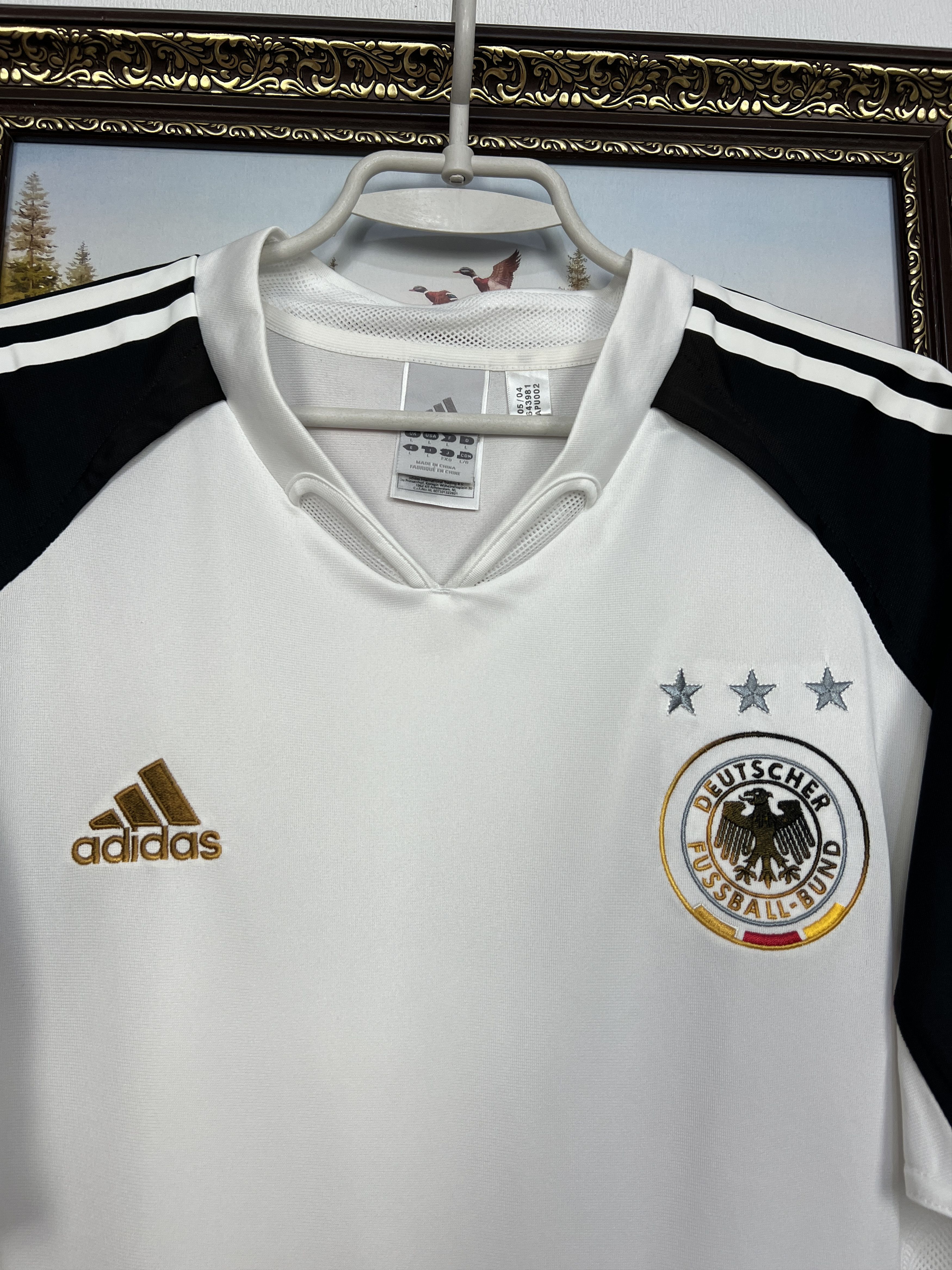 Adidas Germany Home football shirt 2004 Soccer Jersey Trikot Rare Size US L / EU 52-54 / 3 - 3 Thumbnail