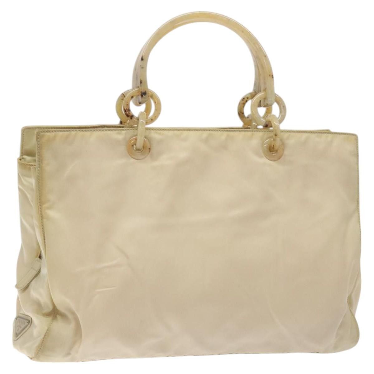 Prada PRADA Hand Bag Nylon Beige Size ONE SIZE - 1 Thumbnail