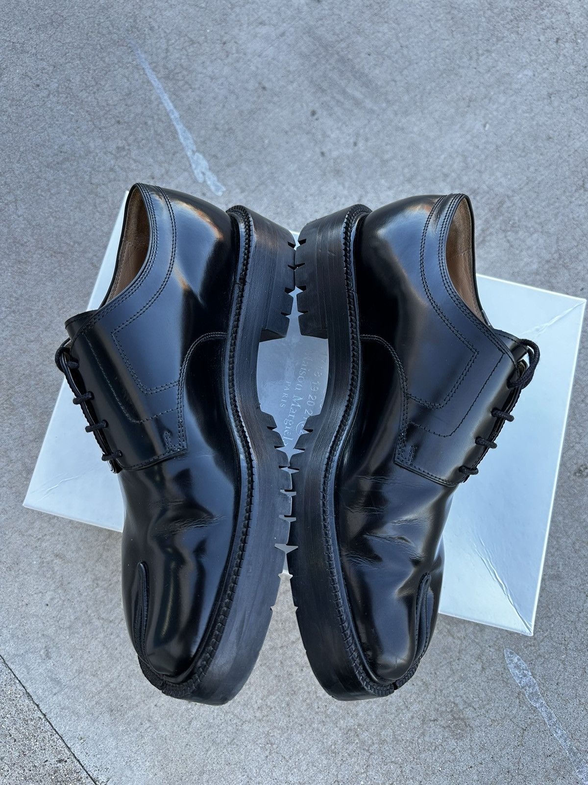Maison Margiela Maison Margiela Tabi lace-up derby shoes Size US 8 / EU 41 - 3 Thumbnail