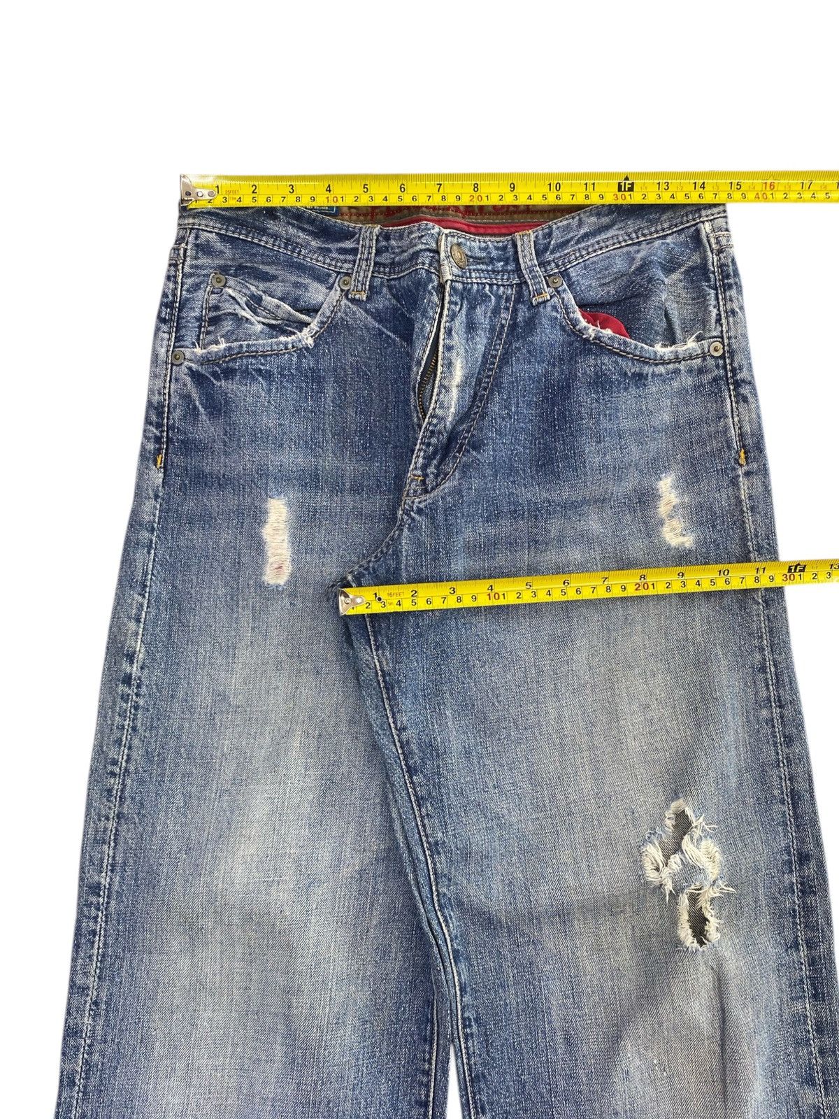 Other Flash Report Faded Wash Ripped Style Baggy Jeans Size US 30 / EU 46 - 5 Thumbnail