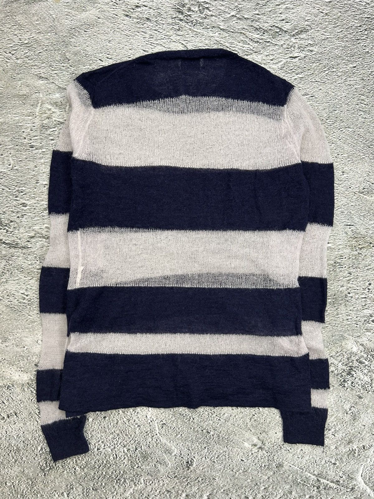 Acne Studios Acne Studios Mohair Sweater Octave SS14 Striped Navy White Size US XS / EU 42 / 0 - 5 Thumbnail