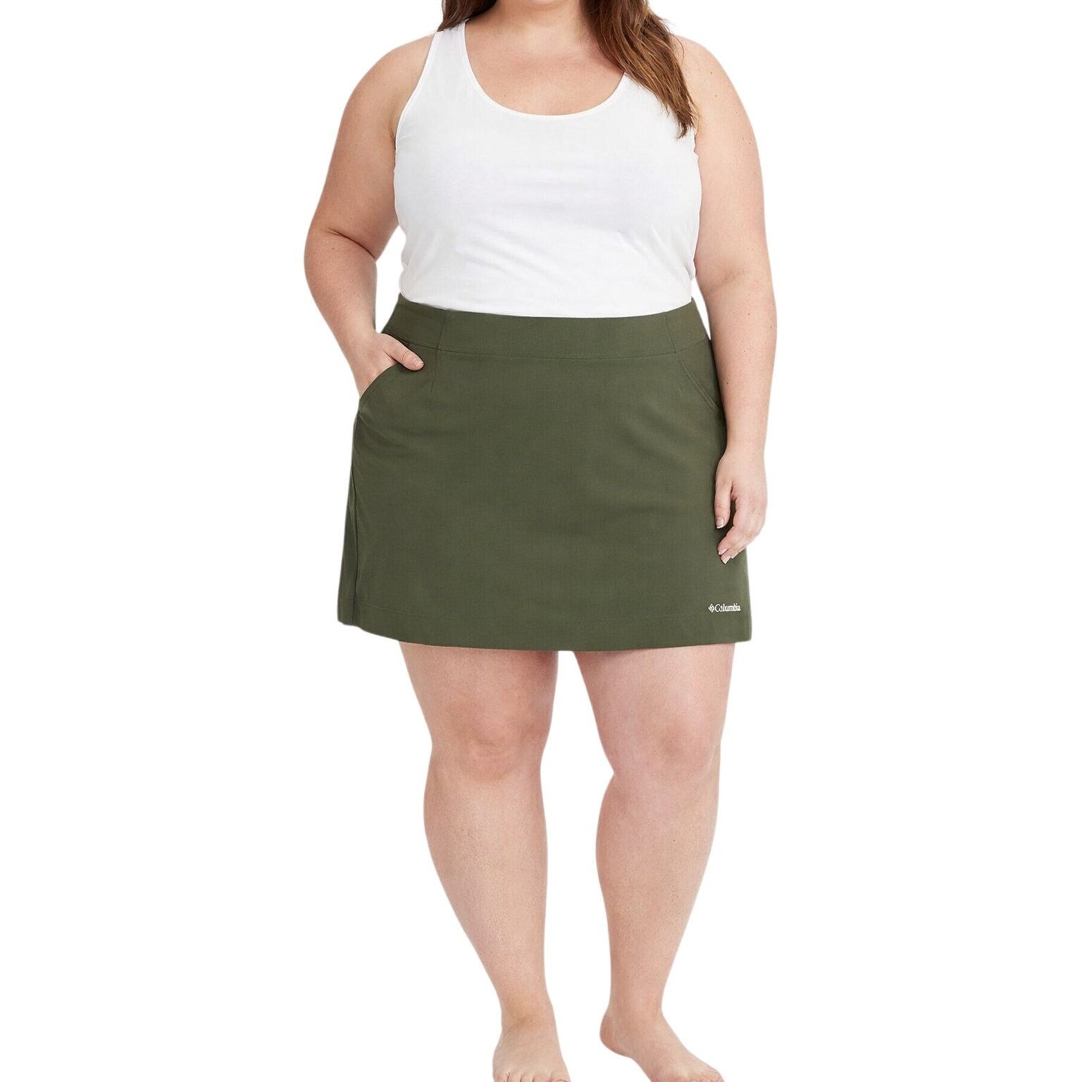 Columbia Columbia Anytime Casual Skort Womens 1X Hunter Green NWT Size 42" / US 20 - 1 Thumbnail
