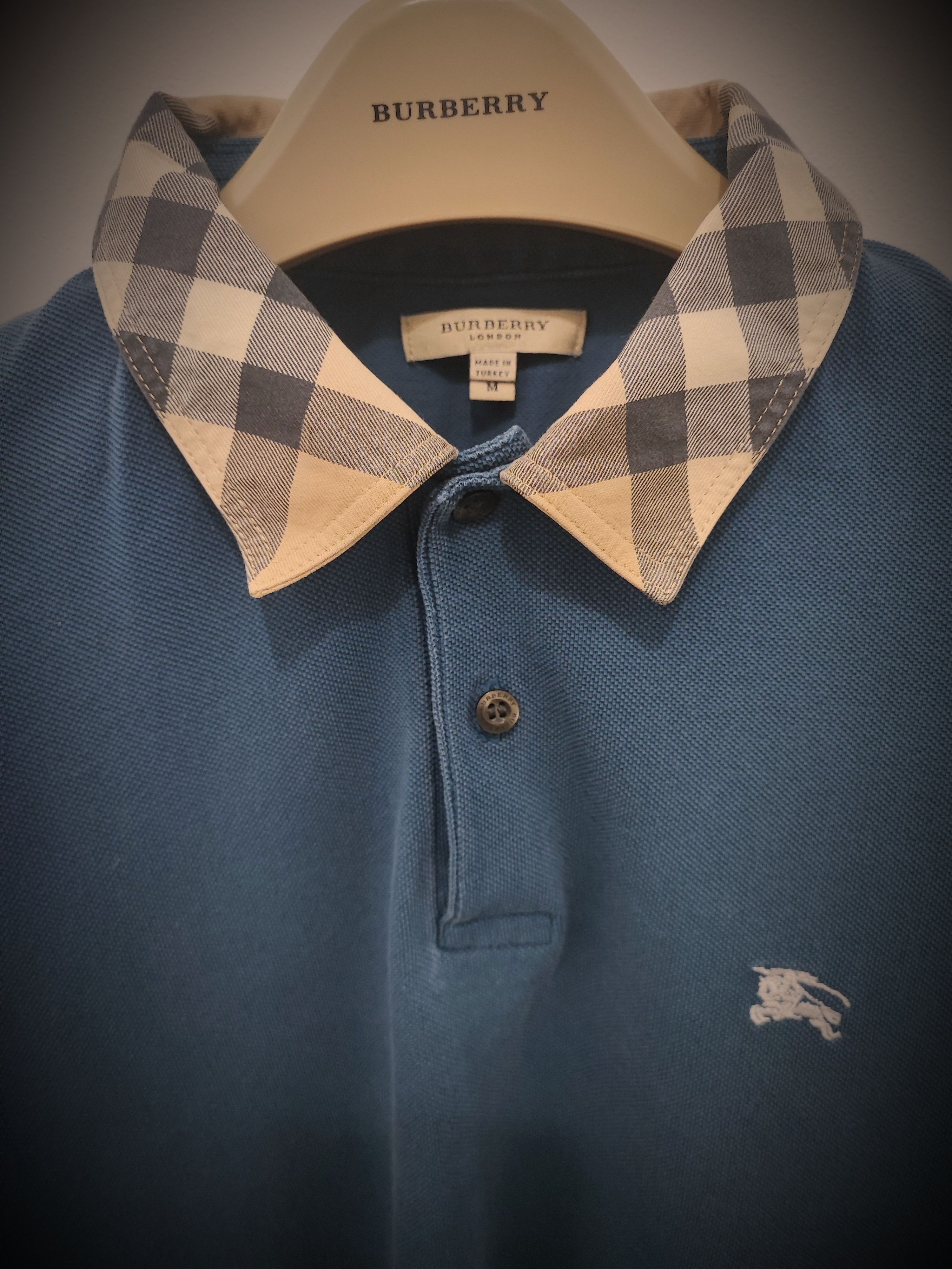 Burberry 🔥Rare Burberry Polo with tartan pattern🔥 Size US M / EU 48-50 / 2 - 1 Thumbnail