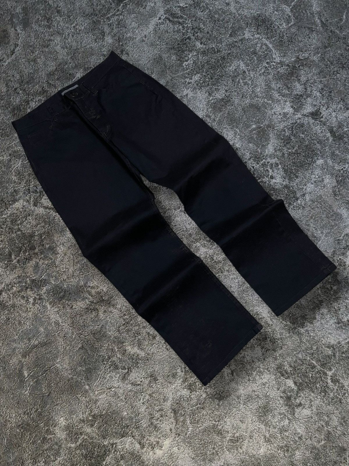 Japanese Brand Vintage 1990s Japan Designer Changing Times Waxed Style Pant Size US 30 / EU 46 - 2 Thumbnail