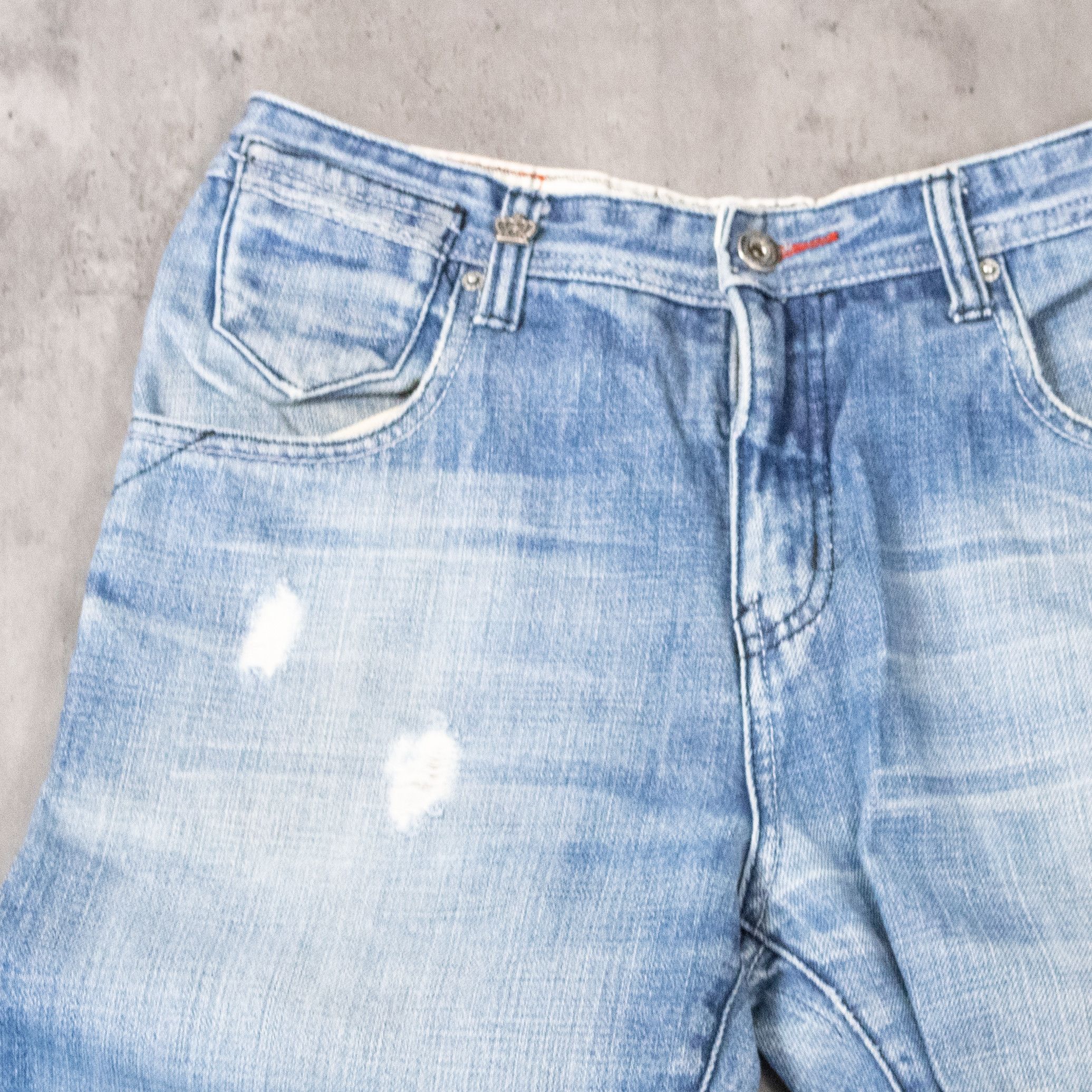 Vintage Y2K 2000's Circa Baggy Relax Crazy Midwash Denim Pant's Size US 32 / EU 48 - 9 Thumbnail