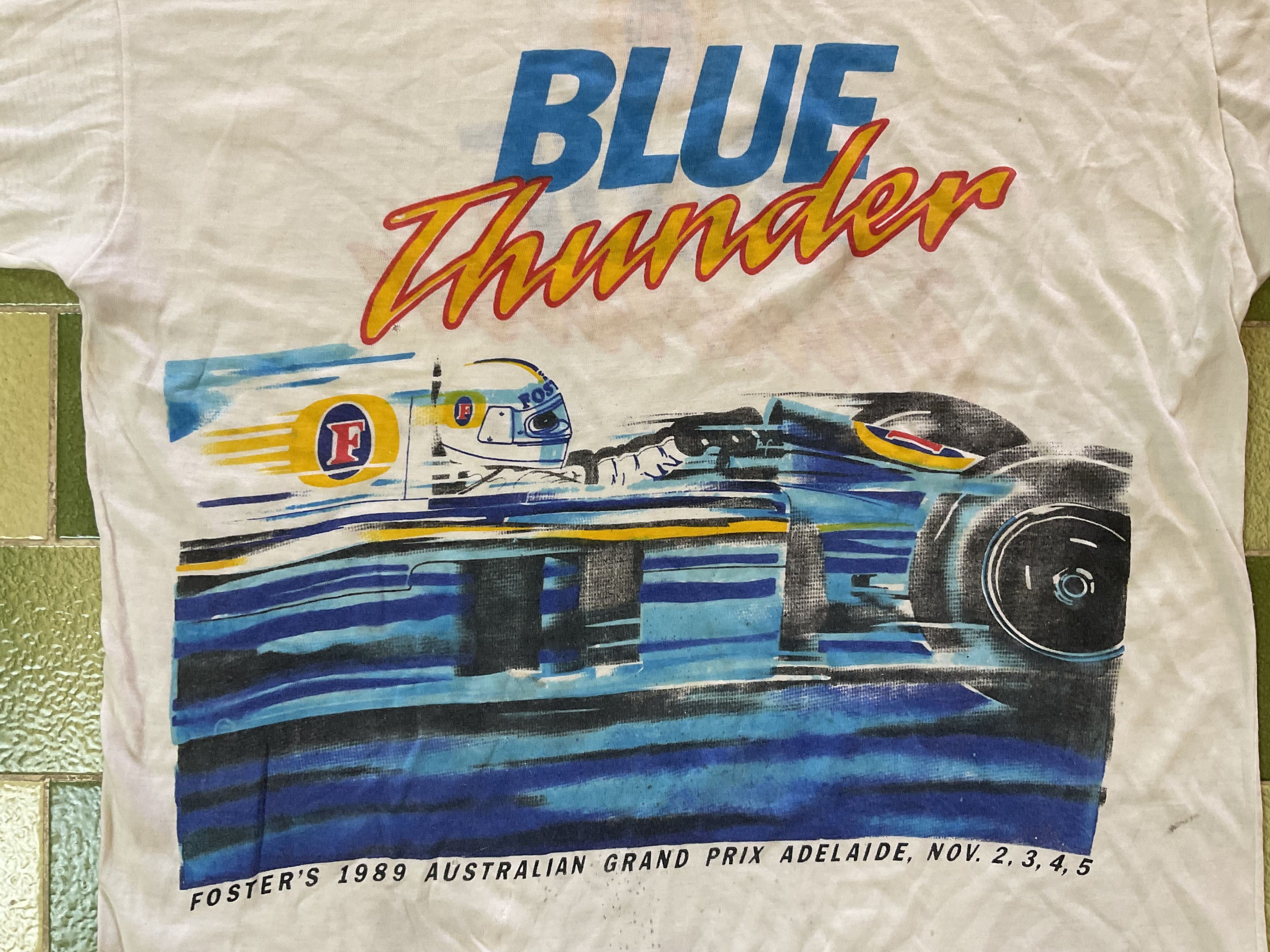 Formula 1 Vtg Blue Thunder Foster's 1989 Australian Formula One Tee Size US L / EU 52-54 / 3 - 3 Thumbnail