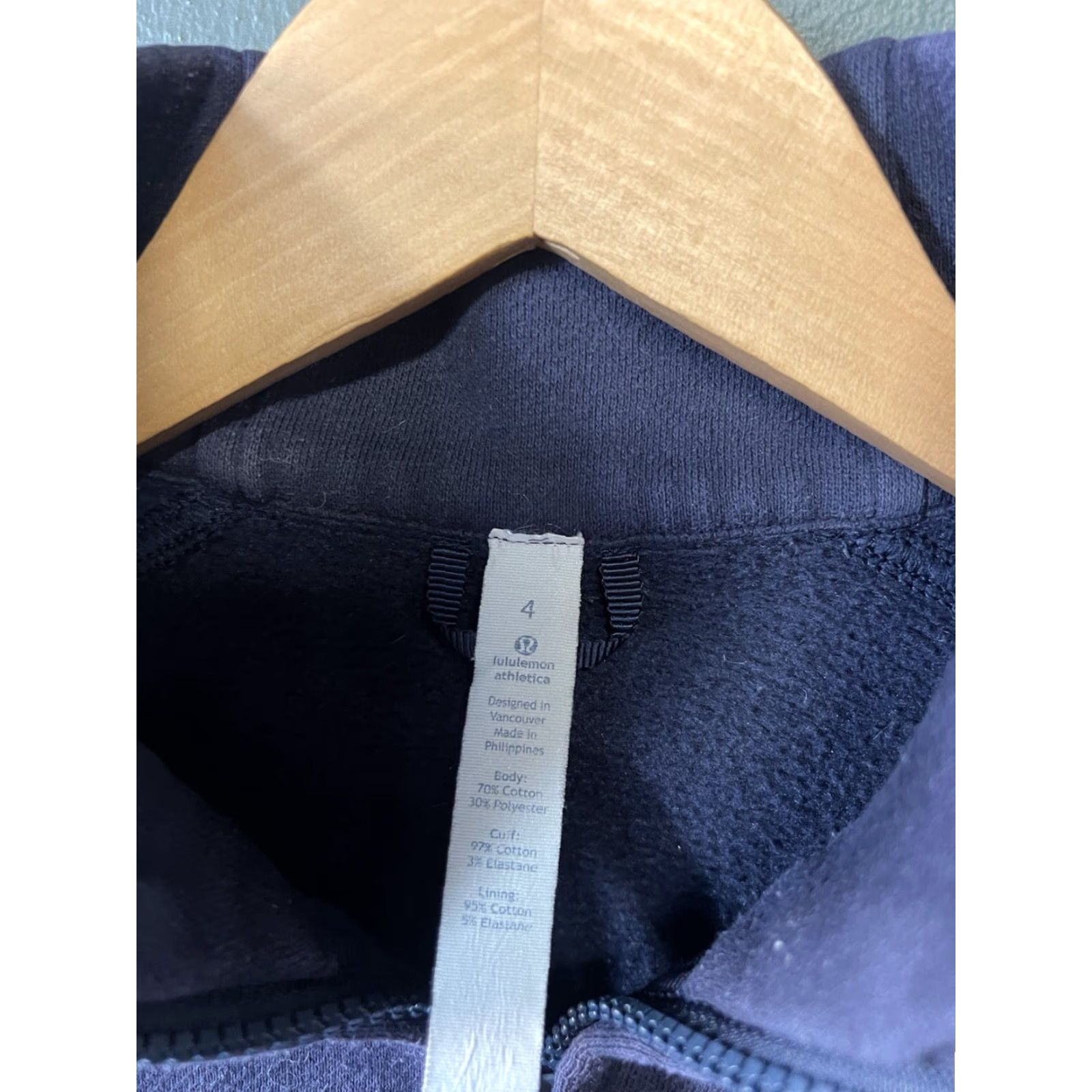 Lululemon Lululemon Womens Blue Full Zip Long Sleeve Sweatshirt Size 4 Size S / US 4 / IT 40 - 3 Thumbnail