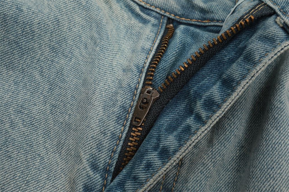 Japanese Brand × Jean Men's loose casual straight washed distressed jeans Size US 32 / EU 48 - 4 Thumbnail