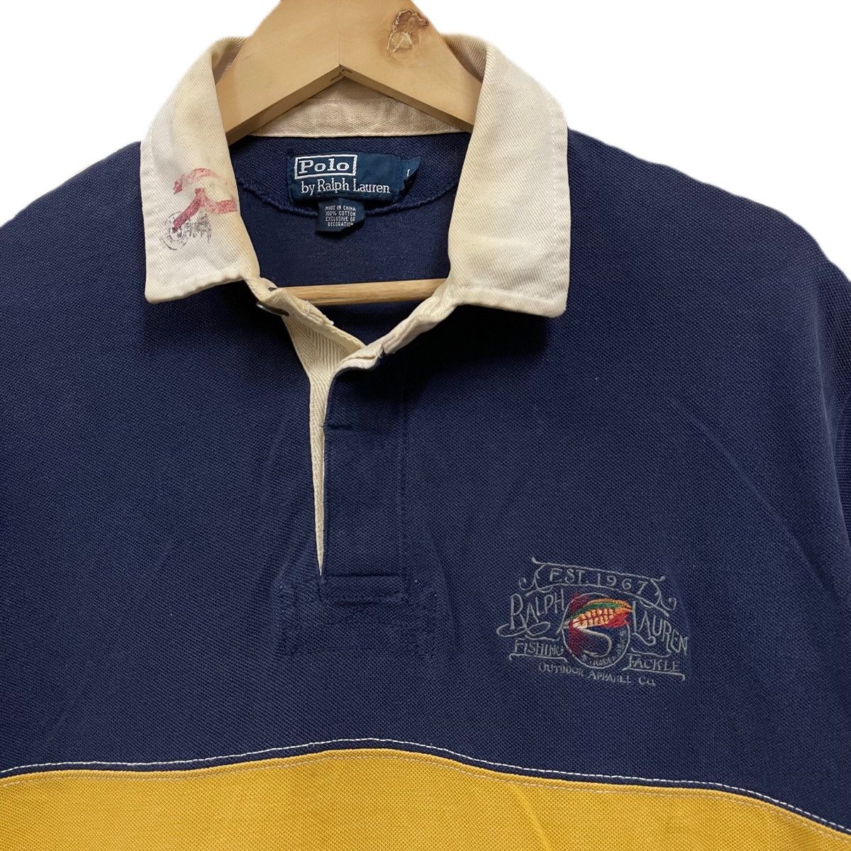 Polo Ralph Lauren Vintage Polo Ralph Lauren Fishing Tackle polo shirt Size US L / EU 52-54 / 3 - 2 Thumbnail