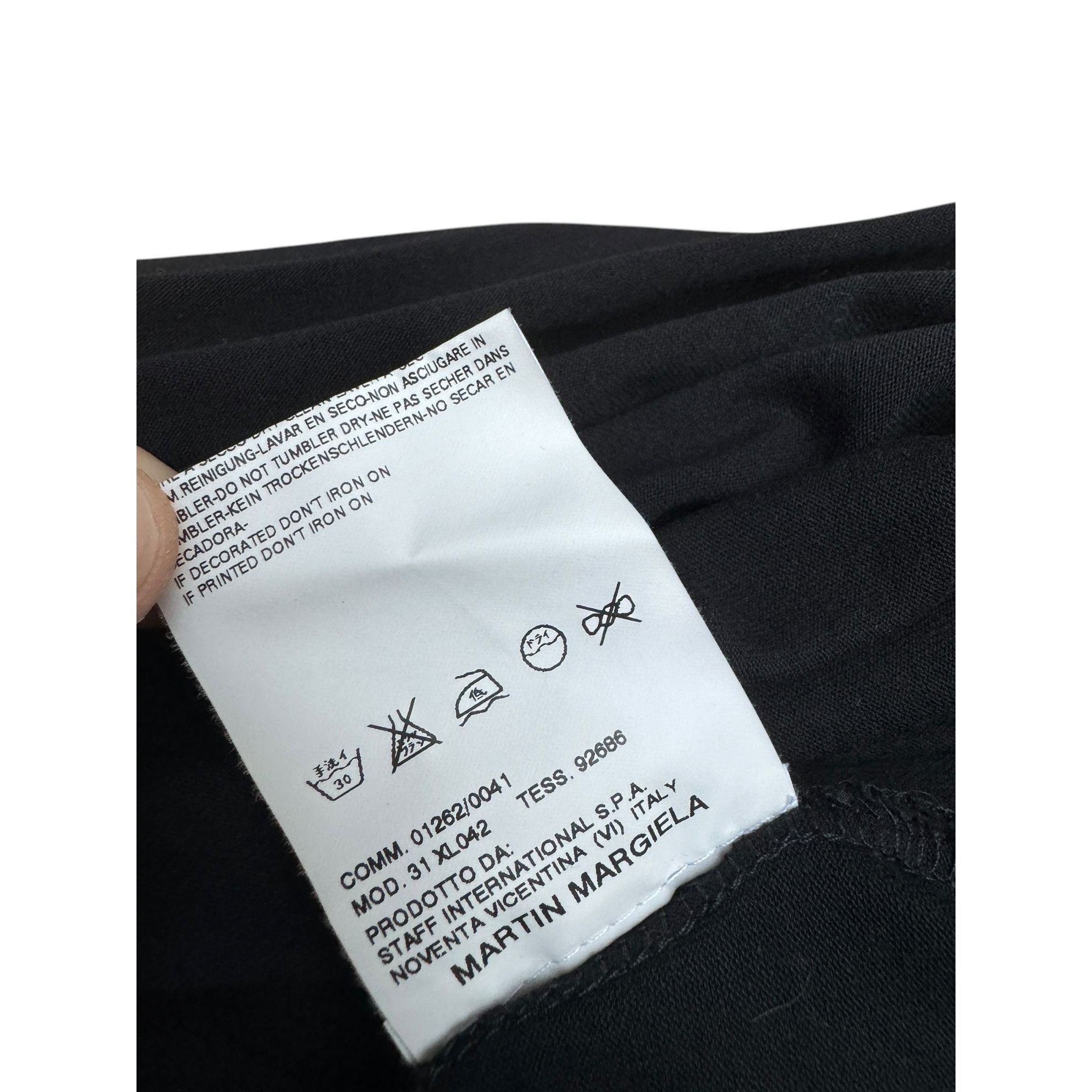 Maison Margiela SS 2004 Black Viscose Silk Top Size M / US 6-8 / IT 42-44 - 6 Thumbnail