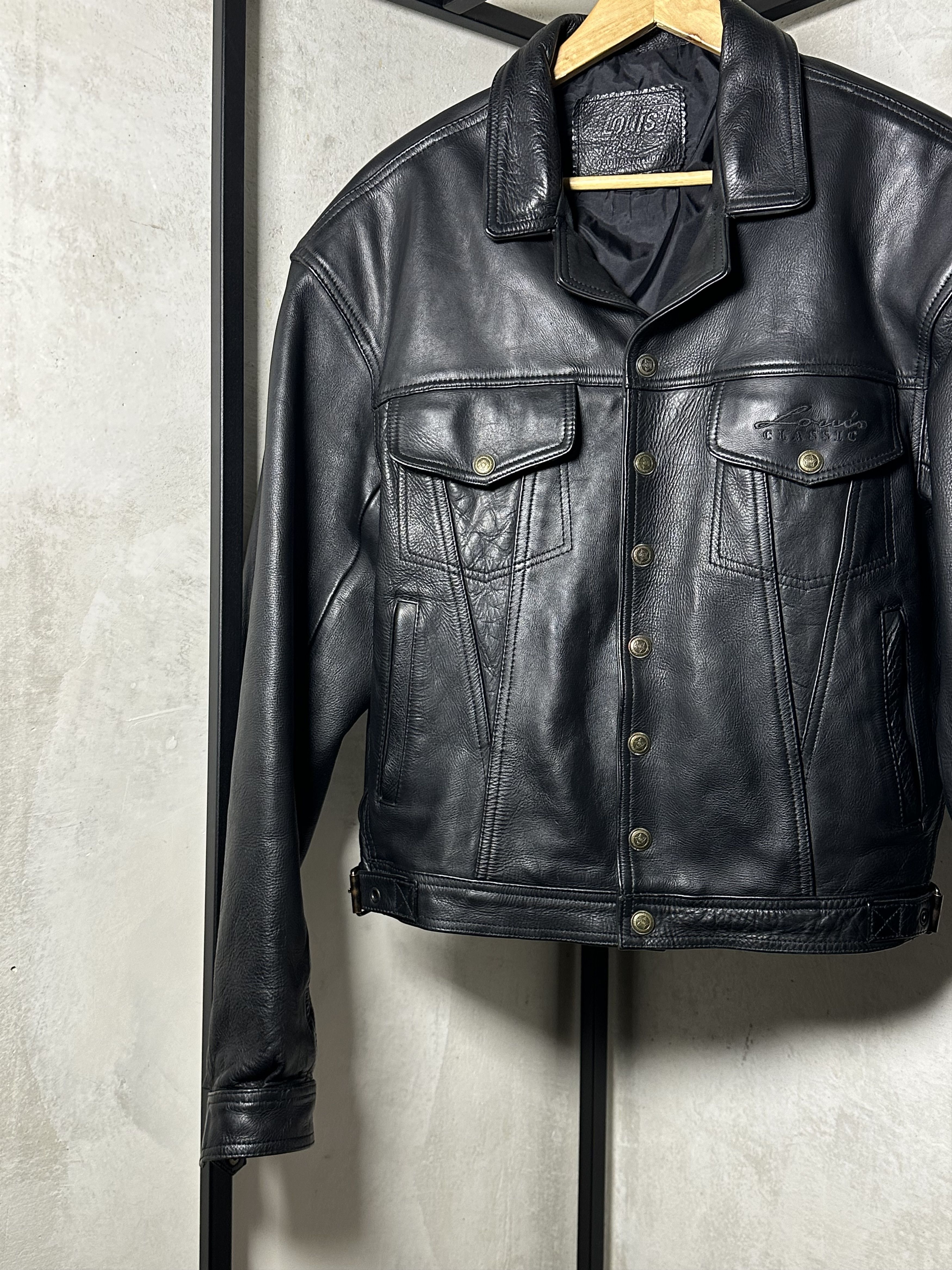 Genuine Leather Leather Western Trucker Jacket Size US L / EU 52-54 / 3 - 2 Thumbnail