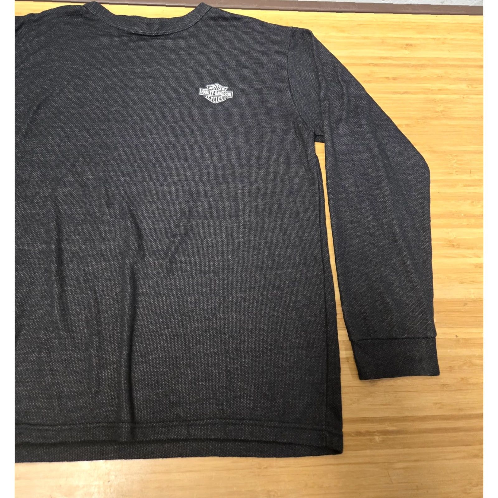 Harley Davidson Harley-Davidson Shirt Mens 2XL Long Sleeve Outlast Thermal Made in USA Black Motorcycle Size US XXL / EU 58 / 5 - 2 Thumbnail