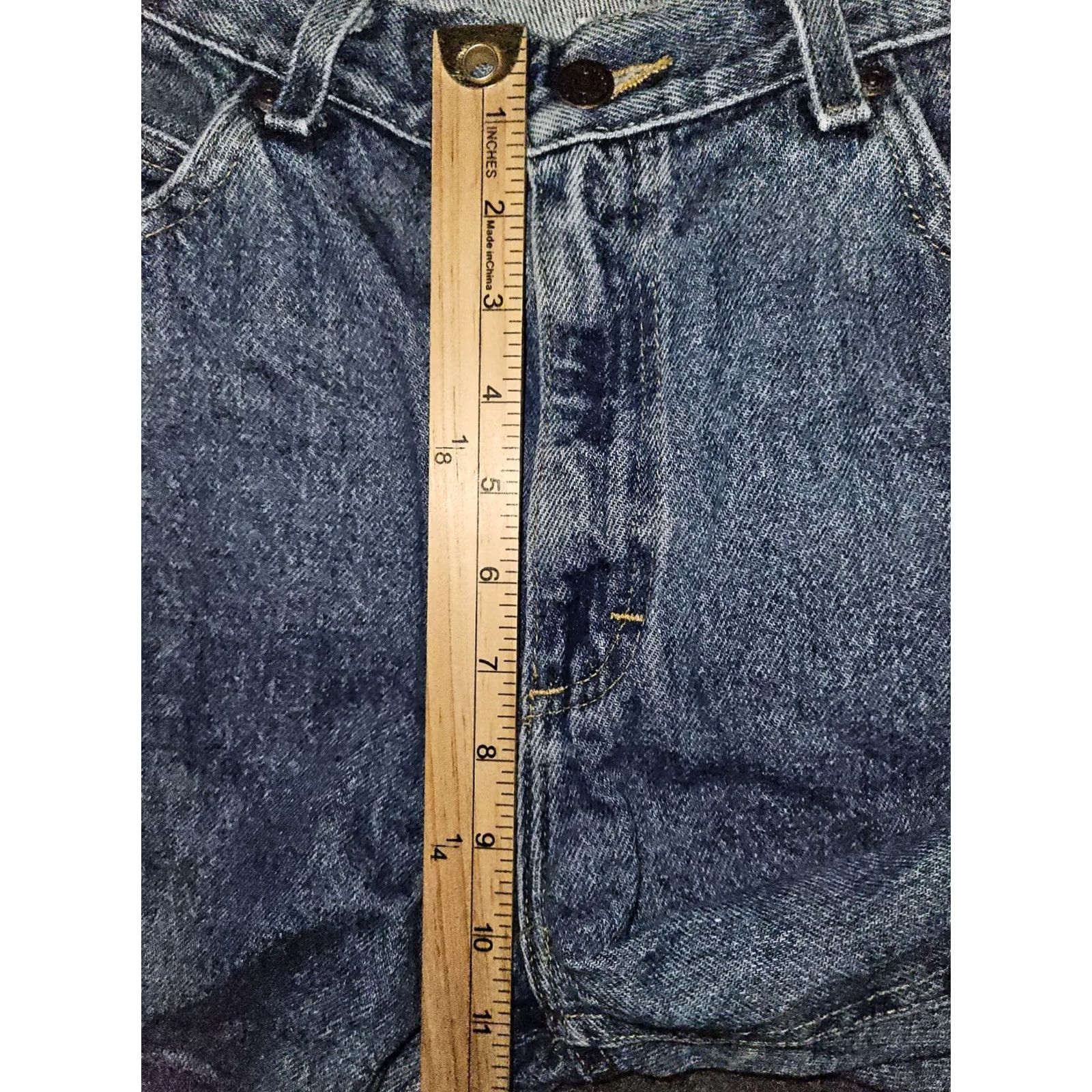 Lee VINTAGE Lee Jeans Tapered Womens 10 Medium High Rise Blue Denim 90s Preppy Womens Size 32" / US 10 / IT 46 - 4 Thumbnail