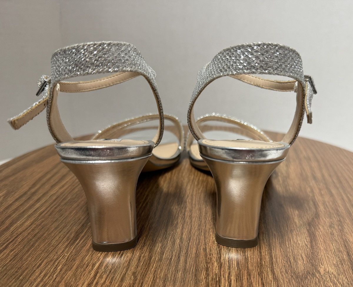 Designer Nina Nelena Silver Dreamland Rhinestone Heels NIB Size 8 M Size US 8 / IT 38 - 4 Thumbnail