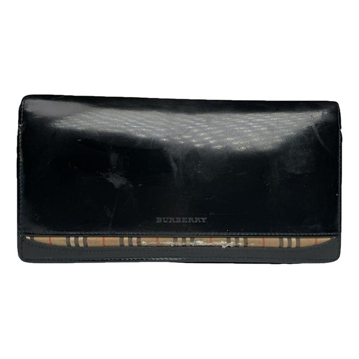 Burberry Black Patent Leather Wallet Size ONE SIZE - 1 Thumbnail
