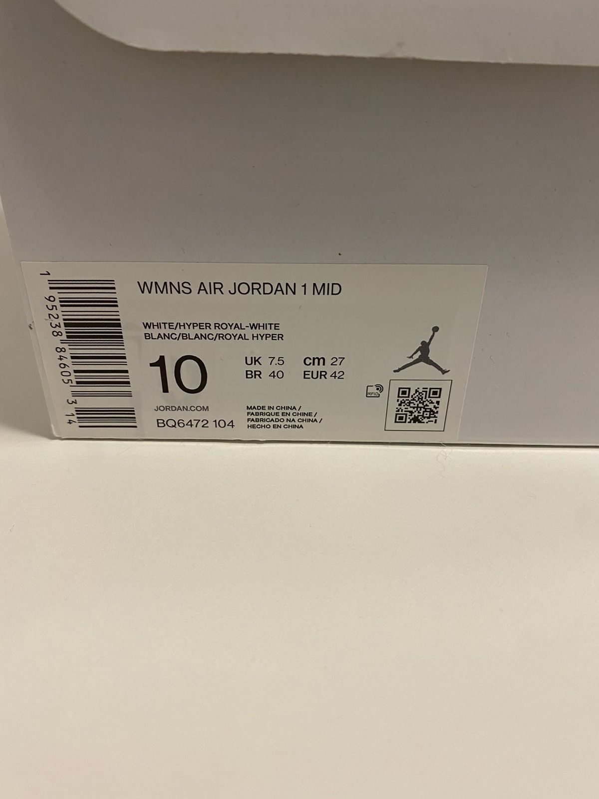 Jordan Brand Jordan 1 Mid Kentucky Blue US 10 Like New Free Shipping Size US 10 / IT 40 - 7 Thumbnail