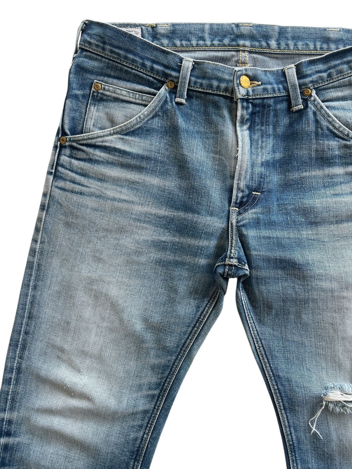 Vintage Vintage Lee Rider Distressed Flare Denim Size US 34 / EU 50 - 3 Thumbnail