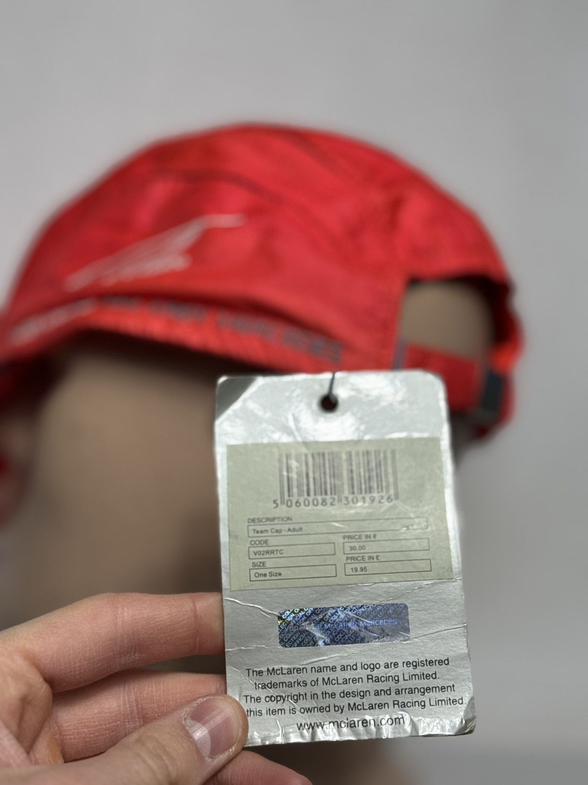 Malcolm McLaren Vodafone McLaren Mercedes Nylon Racing Cap Size ONE SIZE - 8 Thumbnail