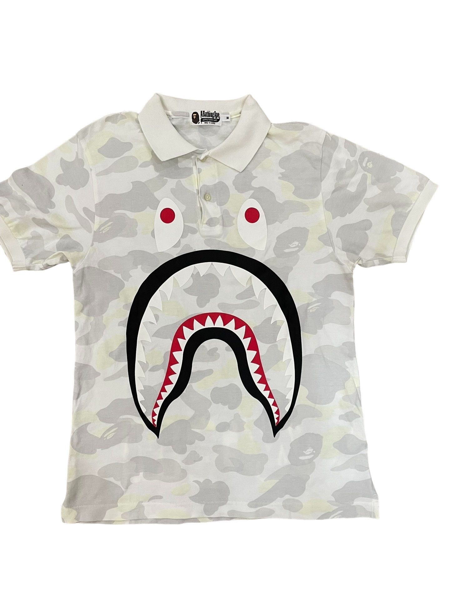 Bape A Bathing Ape Shark Camo Polo Shirt Size M Size US M / EU 48-50 / 2 - 1 Thumbnail