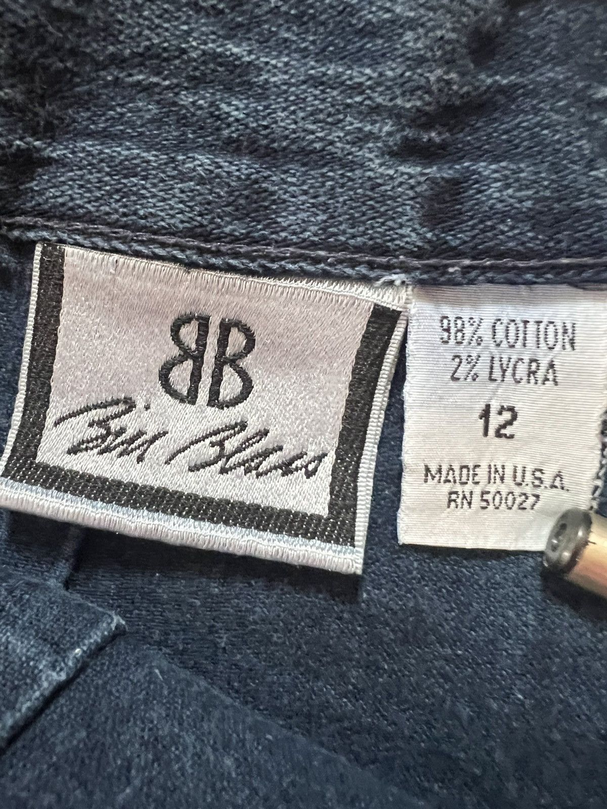 Bill Blass Vintage Bill Blass Stirrups Denim Made In USA Sz 12 Size 34" / US 12 / IT 48 - 7 Thumbnail