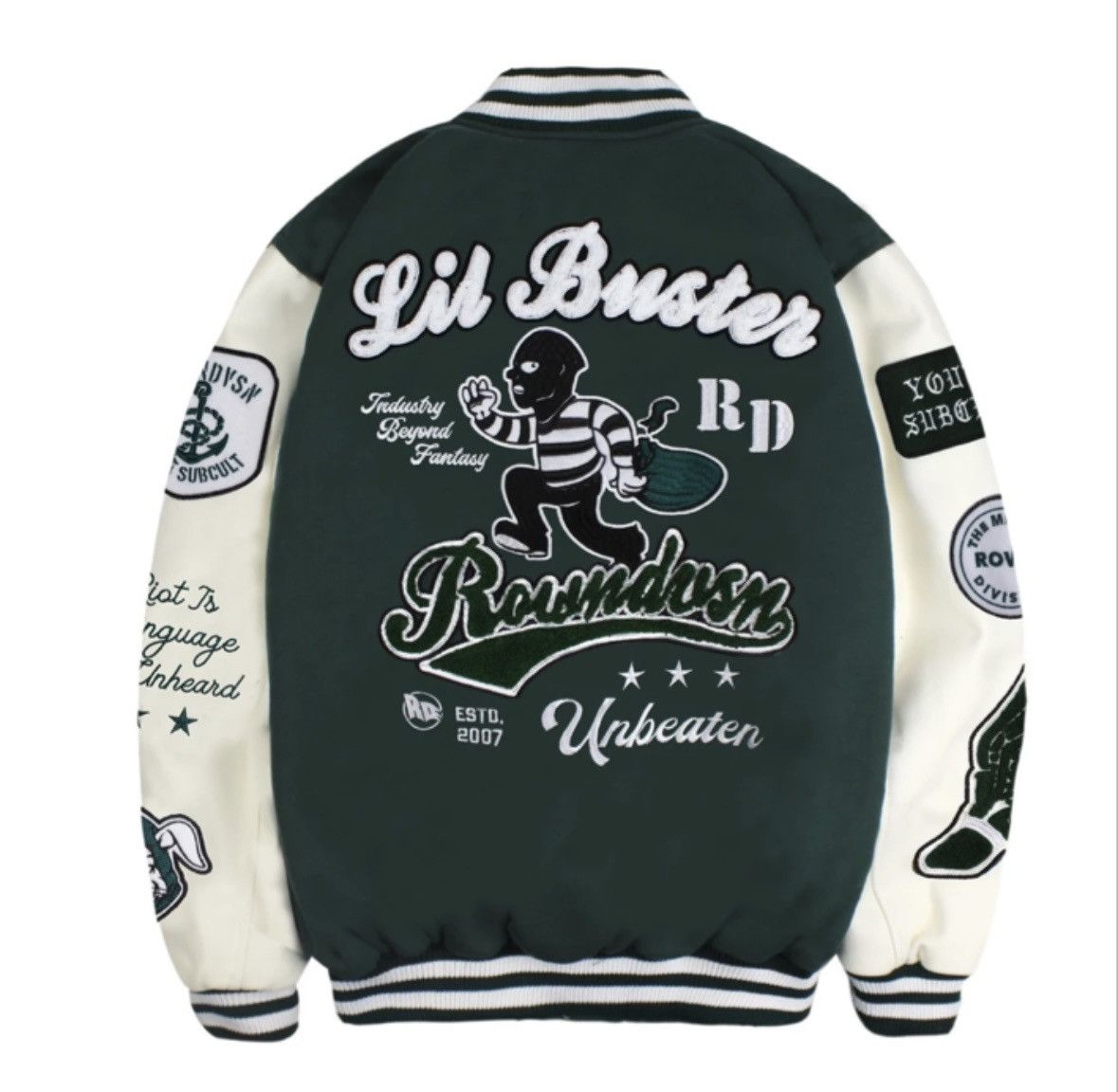 Other Varsity jacket lil buster jacket varsity green streetwear Size US L / EU 52-54 / 3 - 1 Thumbnail