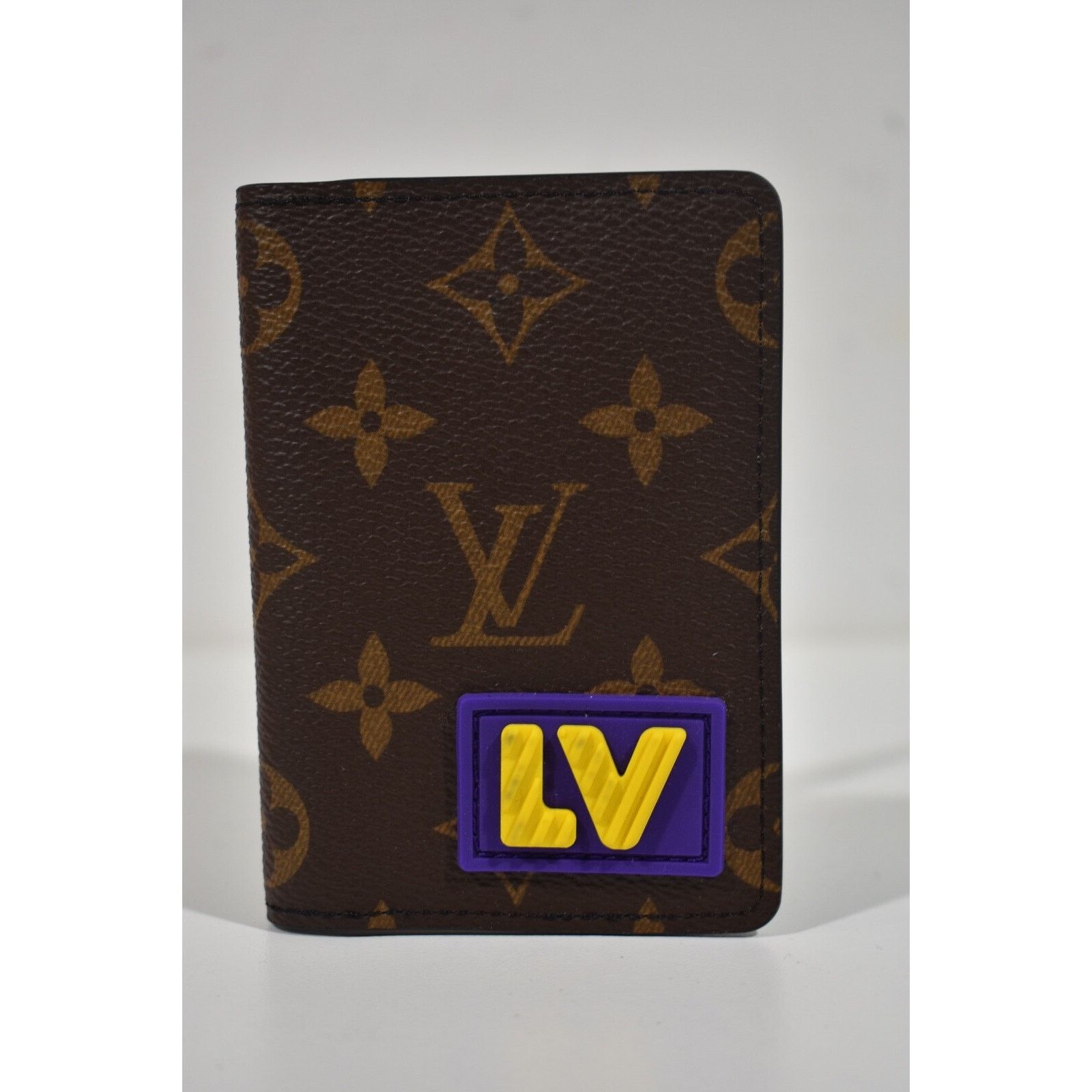 Louis Vuitton Louis Vuitton LV Purple Yellow Pocket Organizer Wallet Size ONE SIZE - 2 Thumbnail