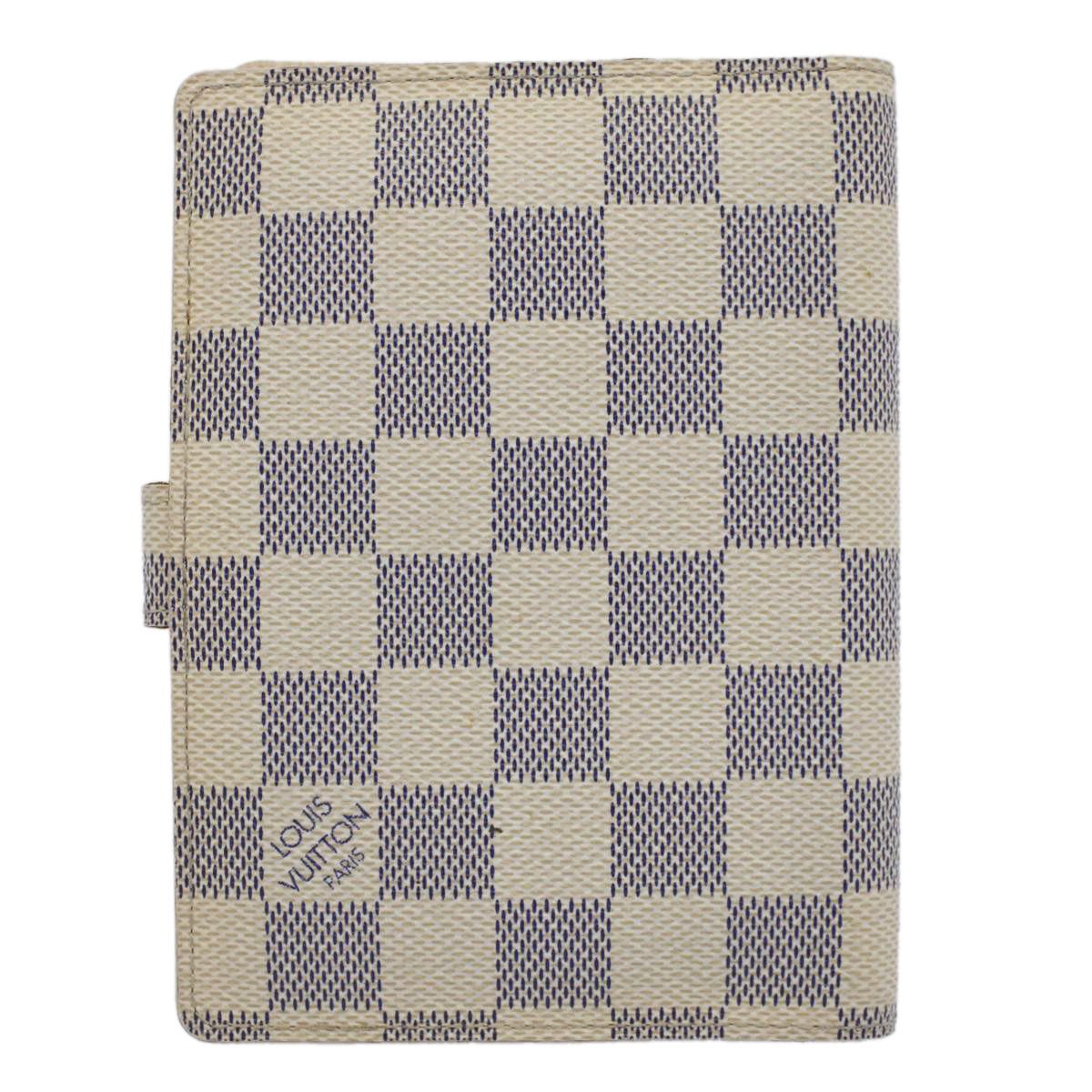 image of Louis Vuitton Couverture Agenda De Bureau Wallet in Grey, Women's