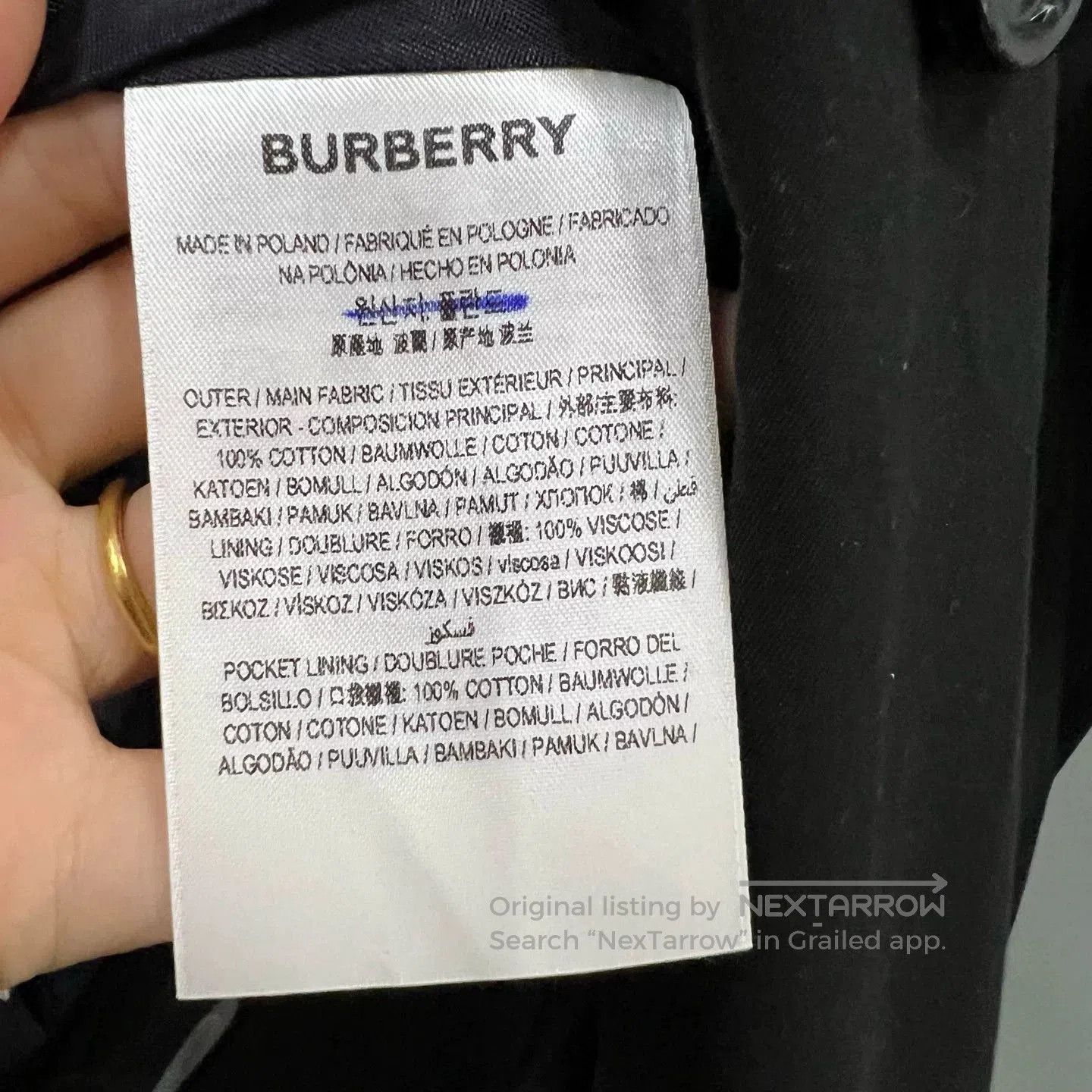 Burberry Burberry Black Long Double. Size XXS / US 00 / IT 34 - 4 Thumbnail