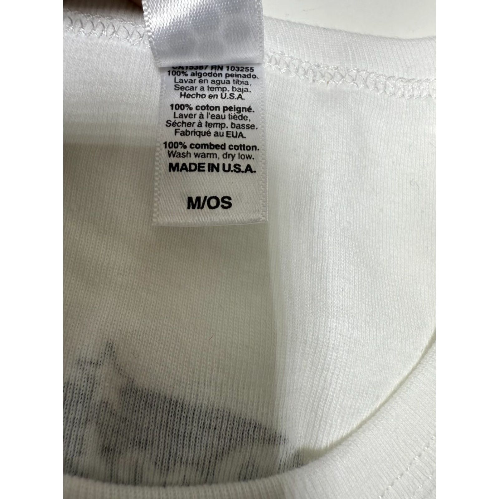 J Brand VINTAGE ECONOLINE CRUSH T-Shirt Unisex Adult M White Sleeveless Collectible 90s Band Tee Size M / US 6-8 / IT 42-44 - 5 Thumbnail